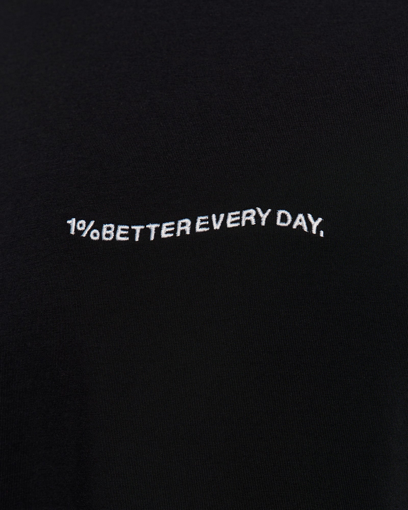 Go-To 1% Better Every Day FLXCotton Oversized Tee - Black-White - Image 2