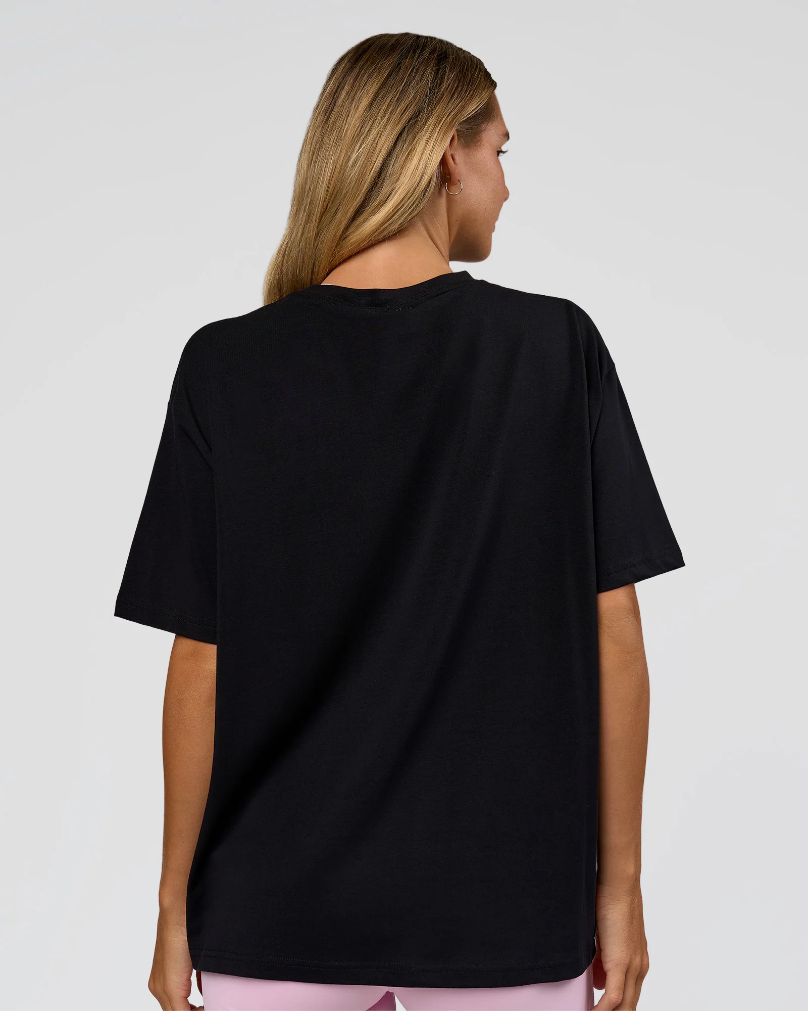 Go-To 1% Better Every Day FLXCotton Oversized Tee - Black-White - Image 4