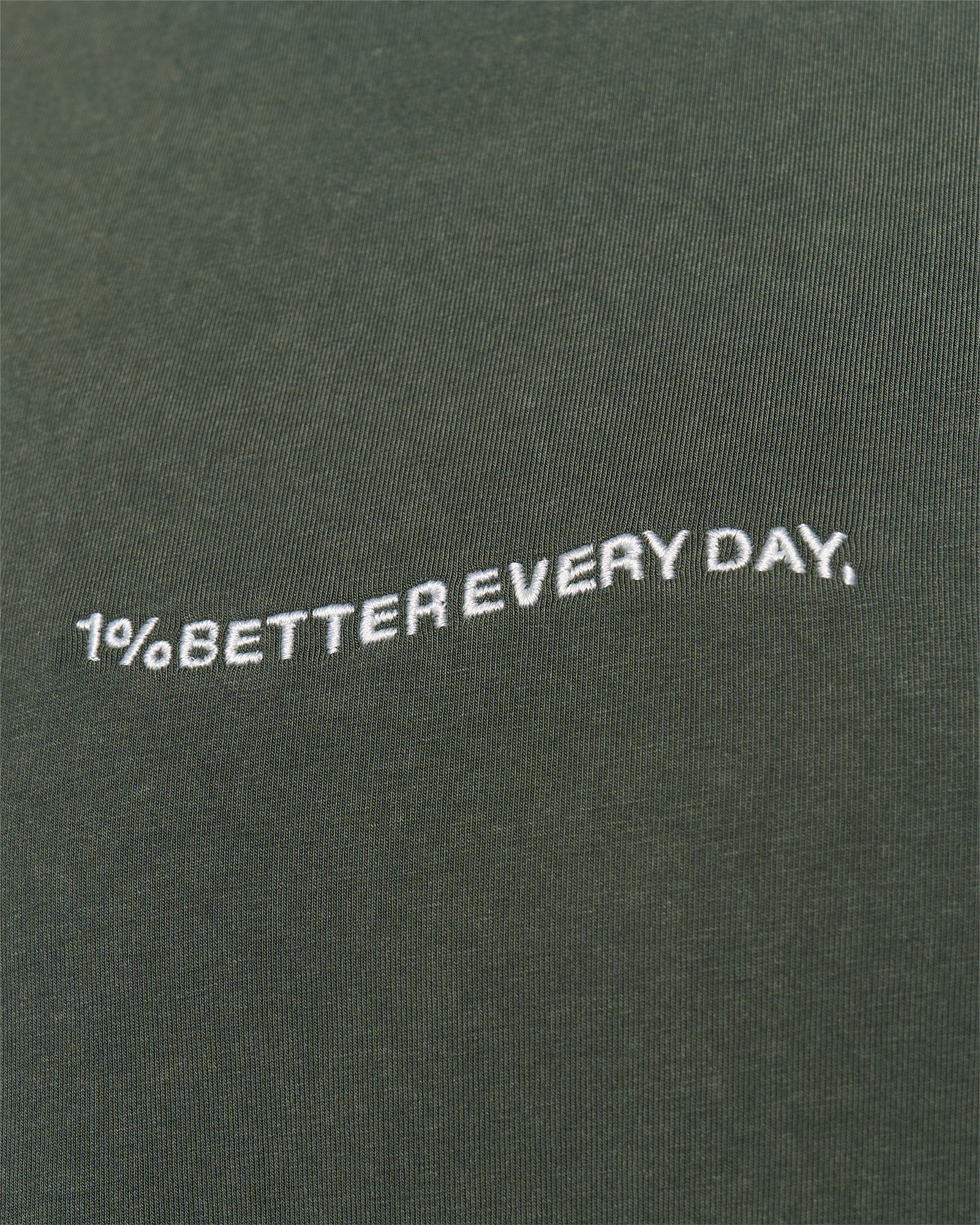 Go-To 1% Better Every Day FLXCotton Oversized Tee - Carbon Green Washed-White - Image 3