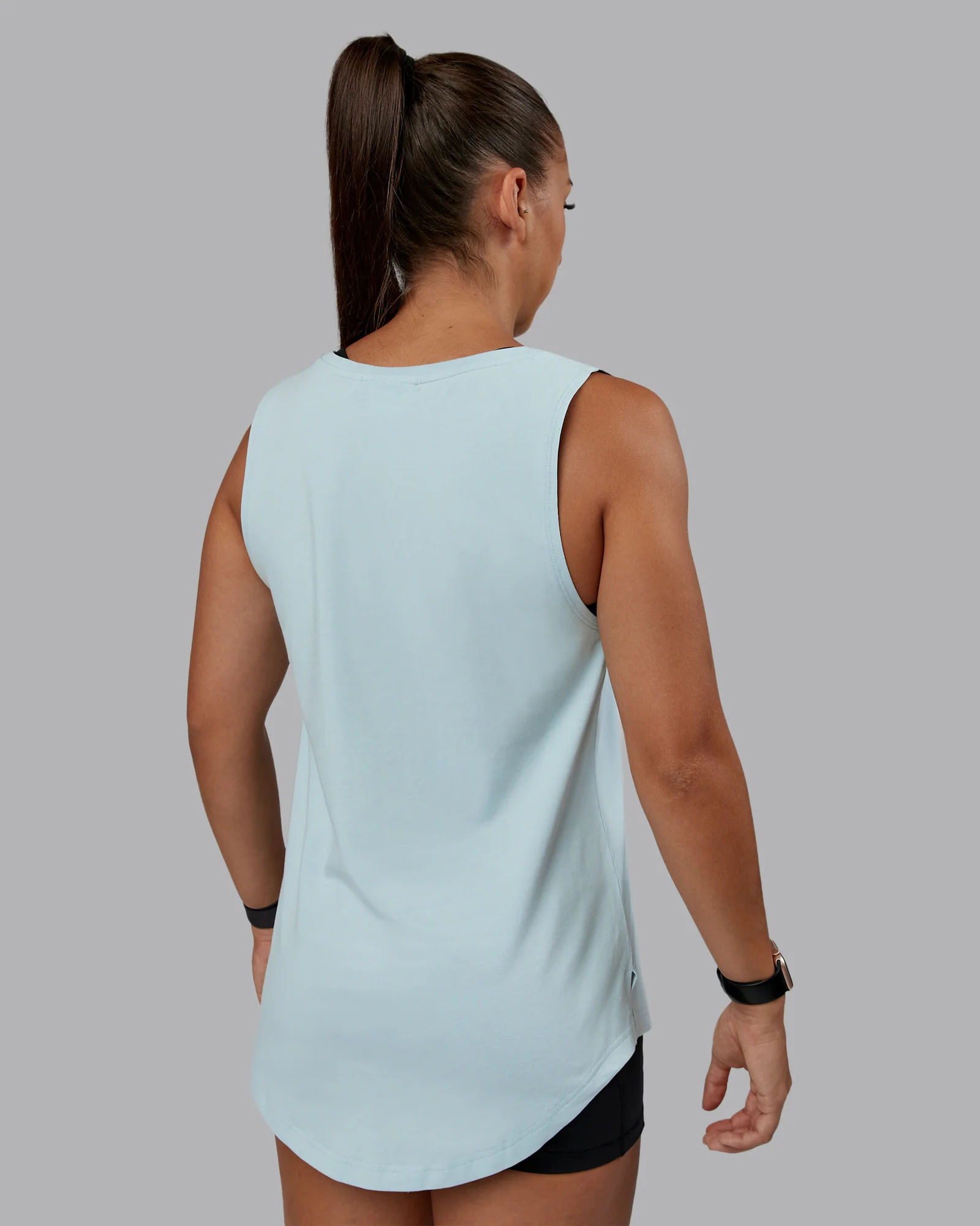 Go-To FLXCotton Longline Tank - Skyride-White - Image 3