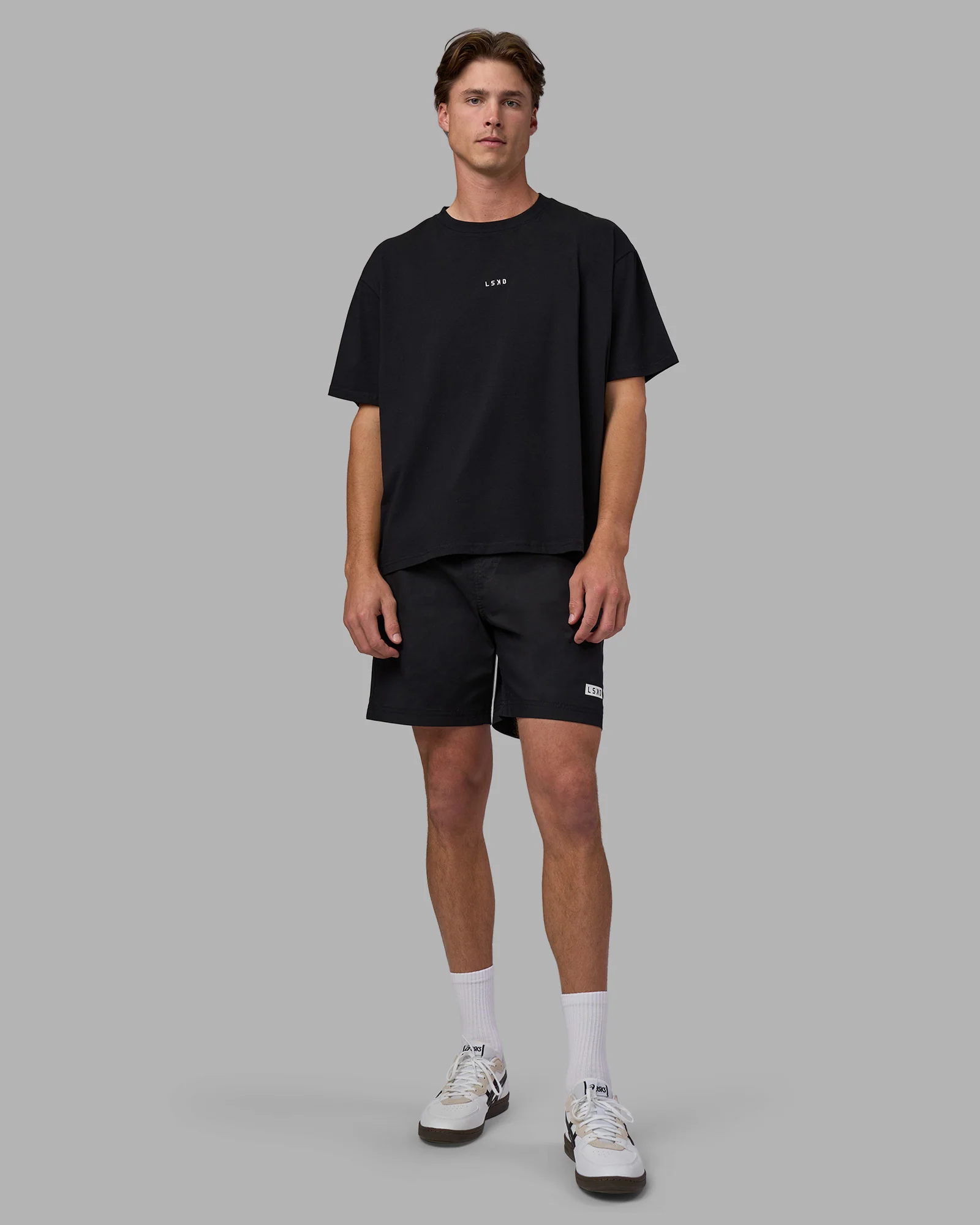 Go-To FLXCotton Oversized Tee - Black-White - Image 8