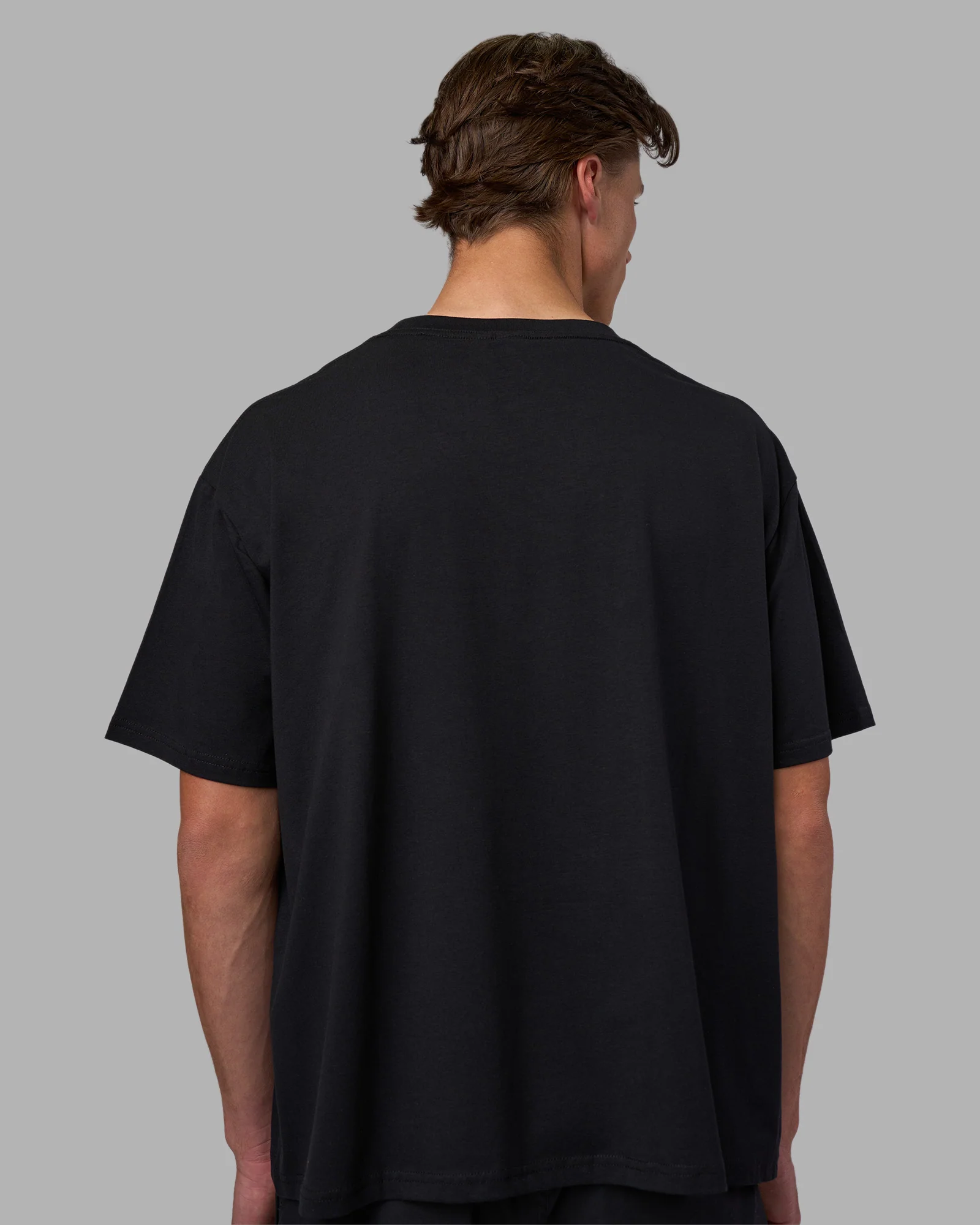 Go-To FLXCotton Oversized Tee - Black-White - Image 9