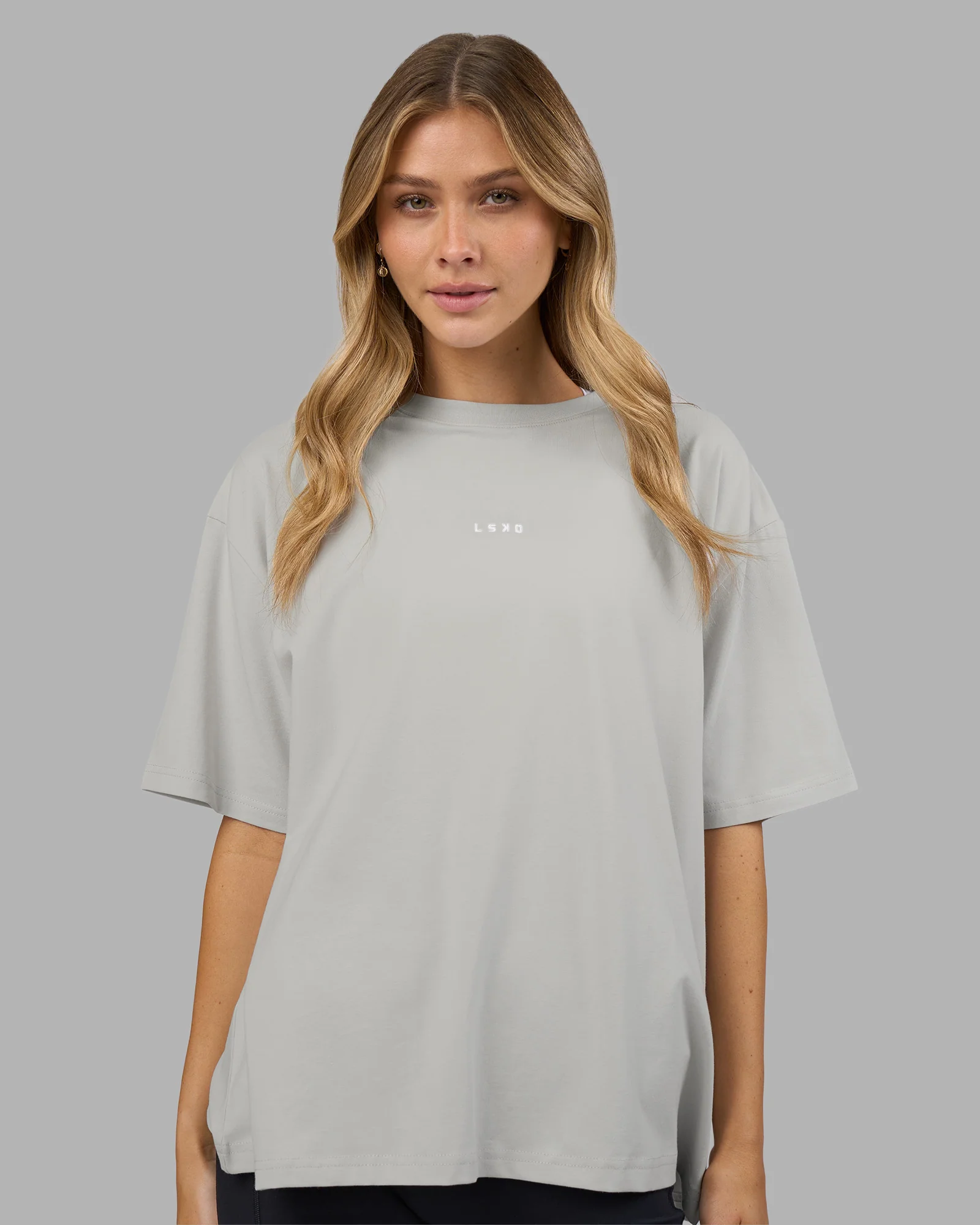 Go-To FLXCotton Oversized Tee - Digital Mist-White - Image 2