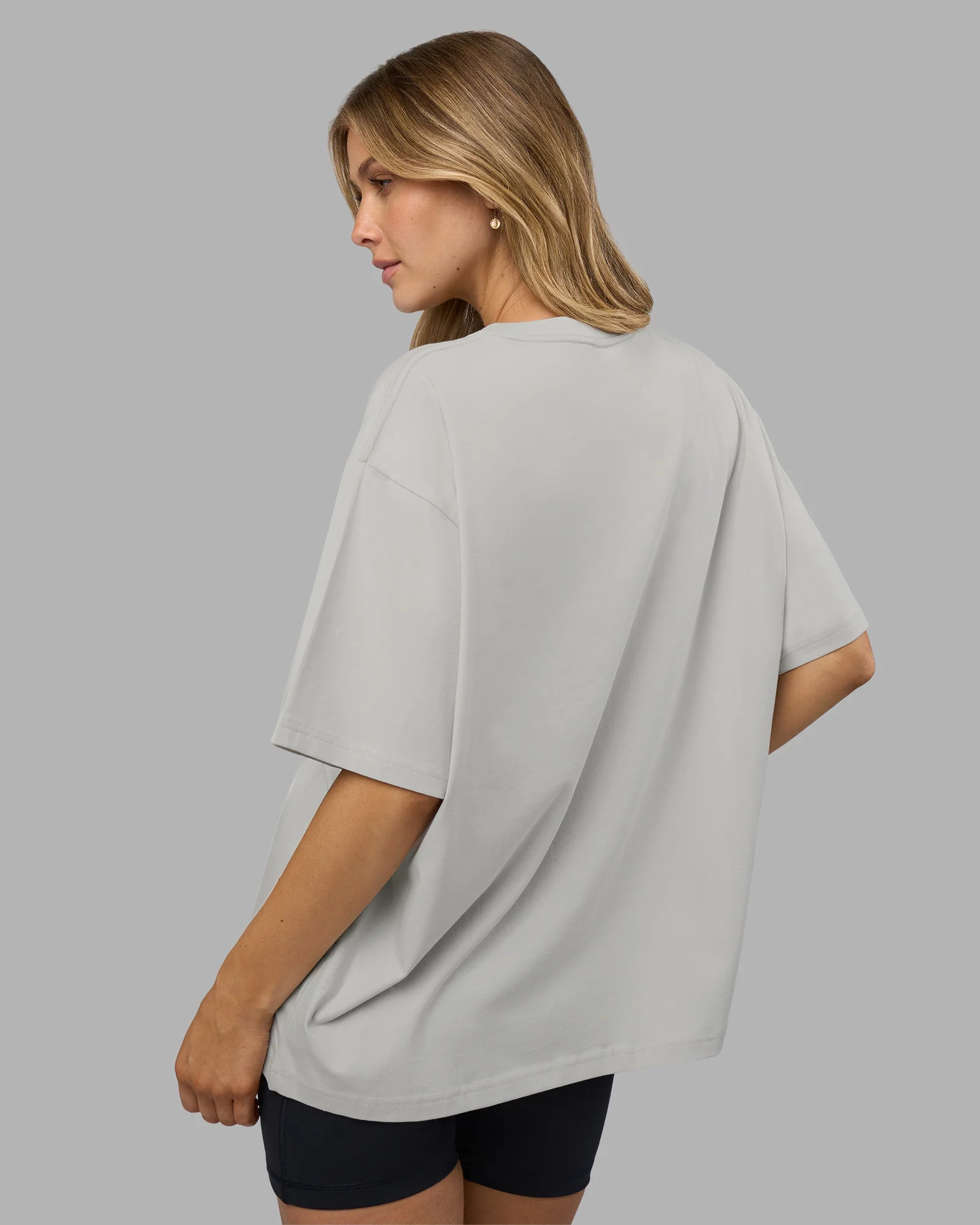 Go-To FLXCotton Oversized Tee - Digital Mist-White - Image 4