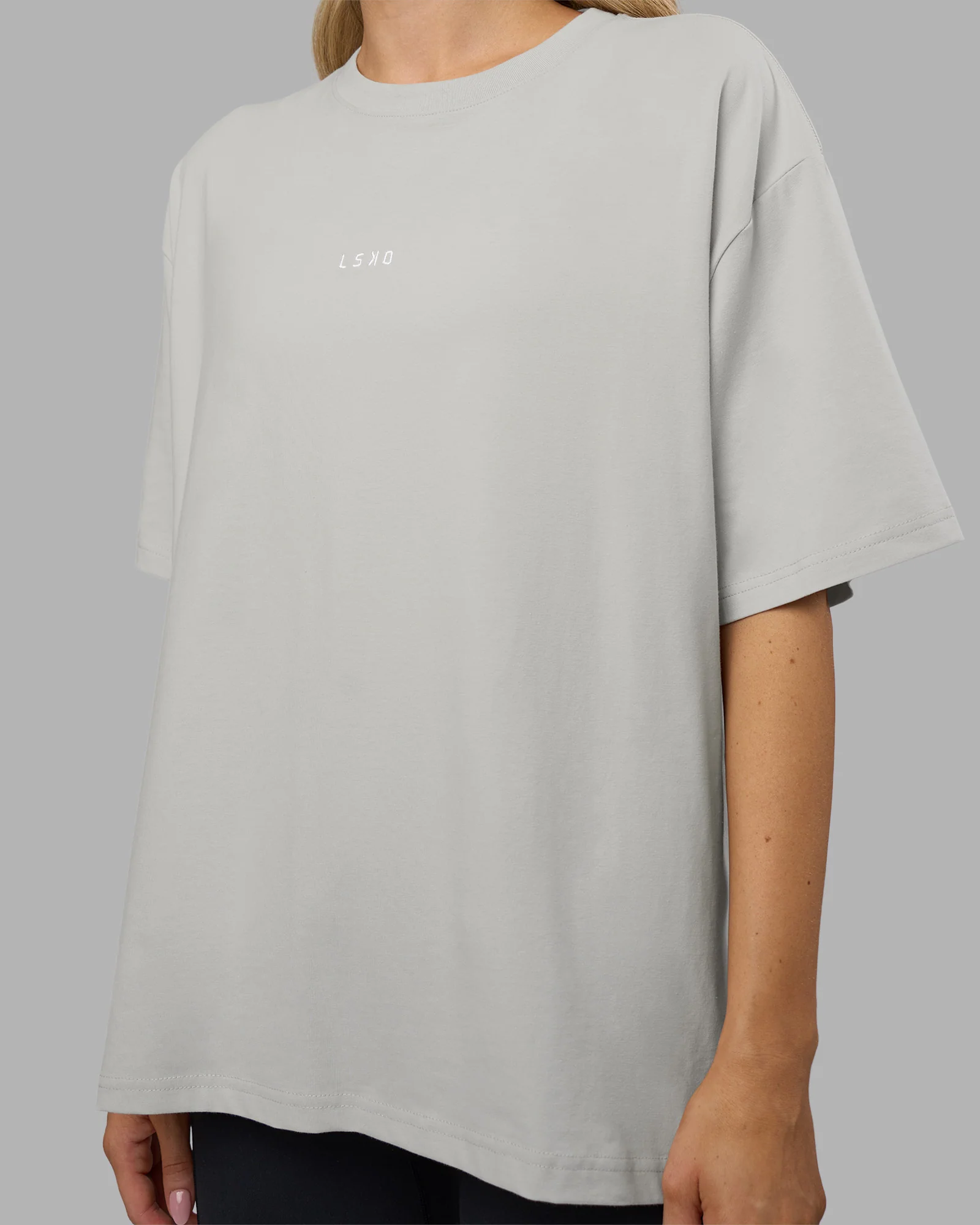 Go-To FLXCotton Oversized Tee - Digital Mist-White - Image 5