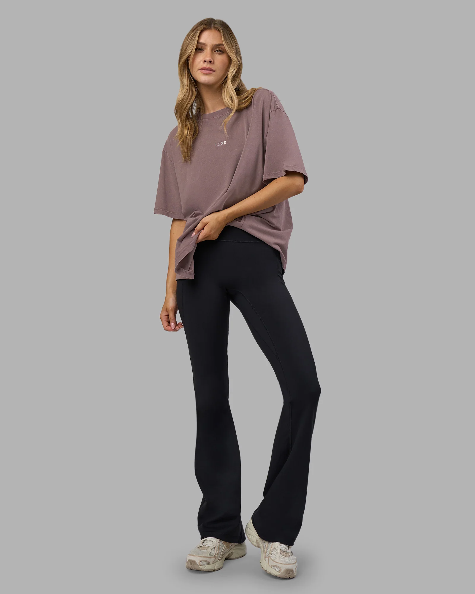 Go-To FLXCotton Oversized Tee - Peppercorn Washed - Image 3
