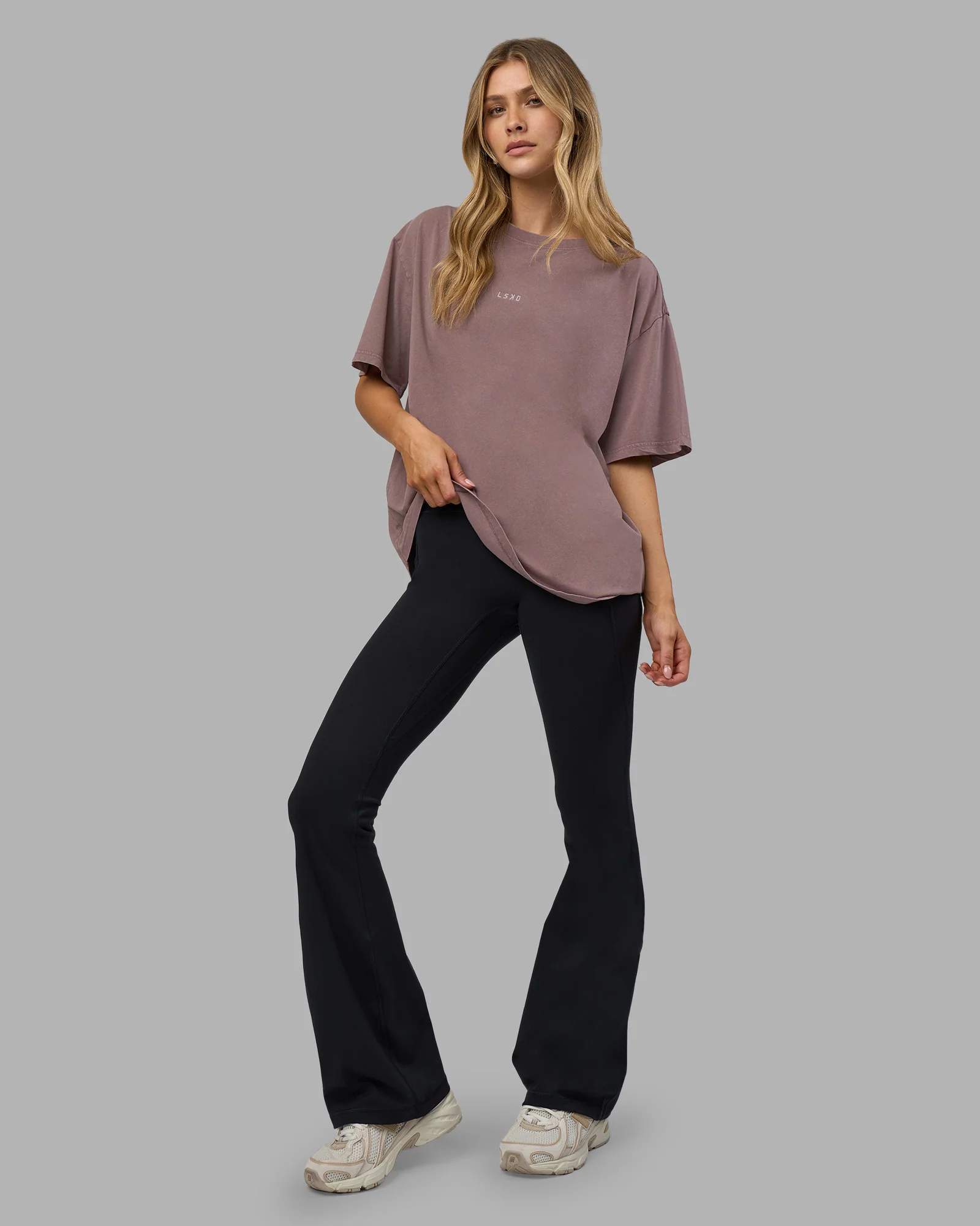 Go-To FLXCotton Oversized Tee - Peppercorn Washed - Image 6