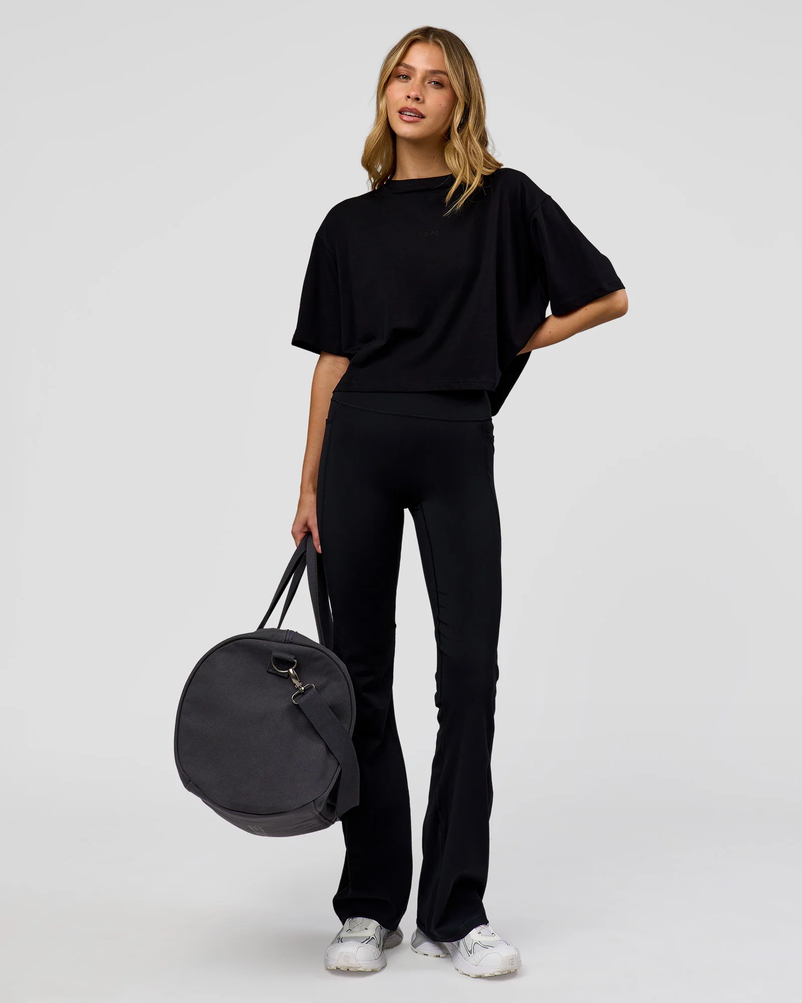 Go-To FLXCotton Skimmer Tee - Black-Black - Image 4