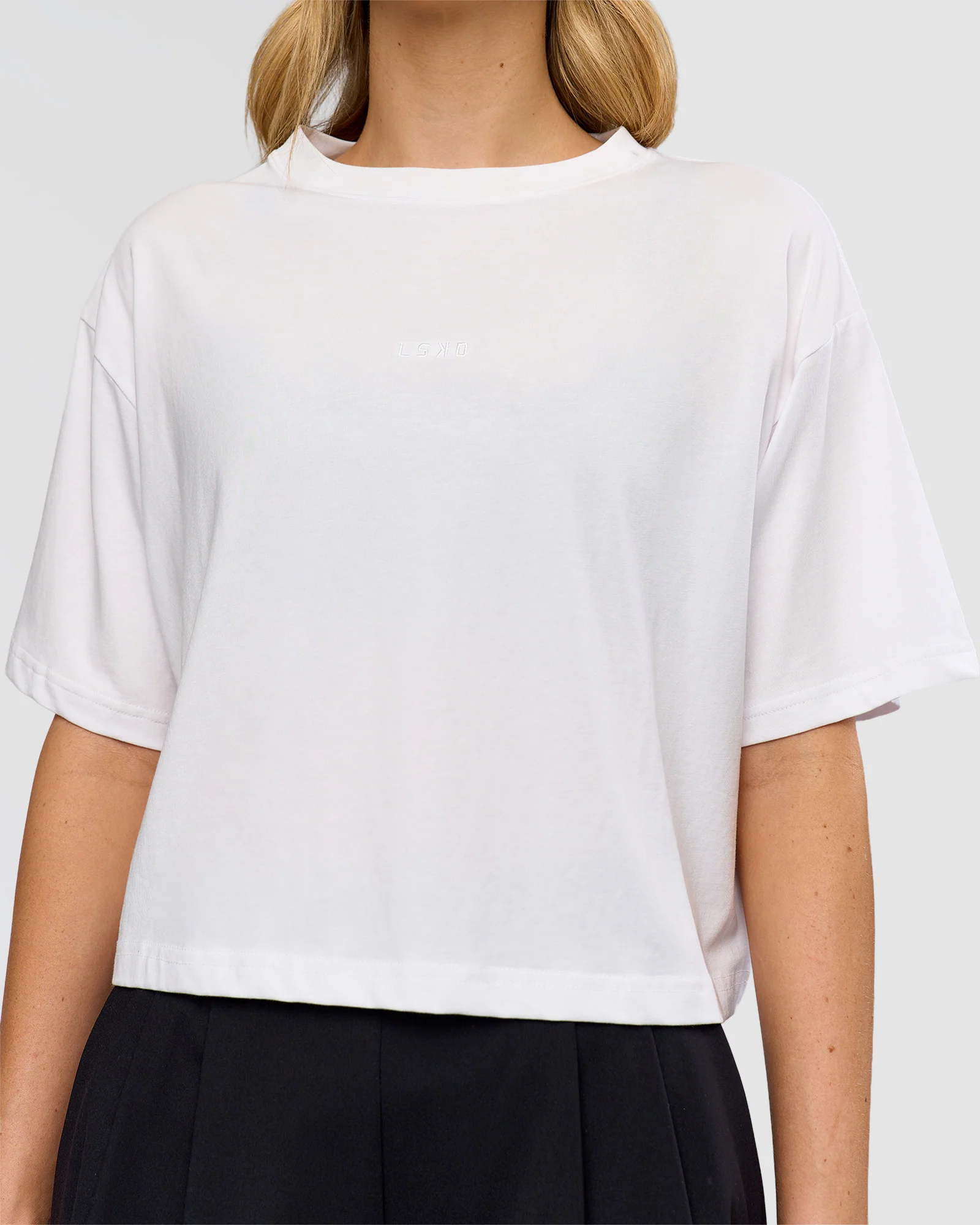Go-To FLXCotton Skimmer Tee - White-White - Image 5