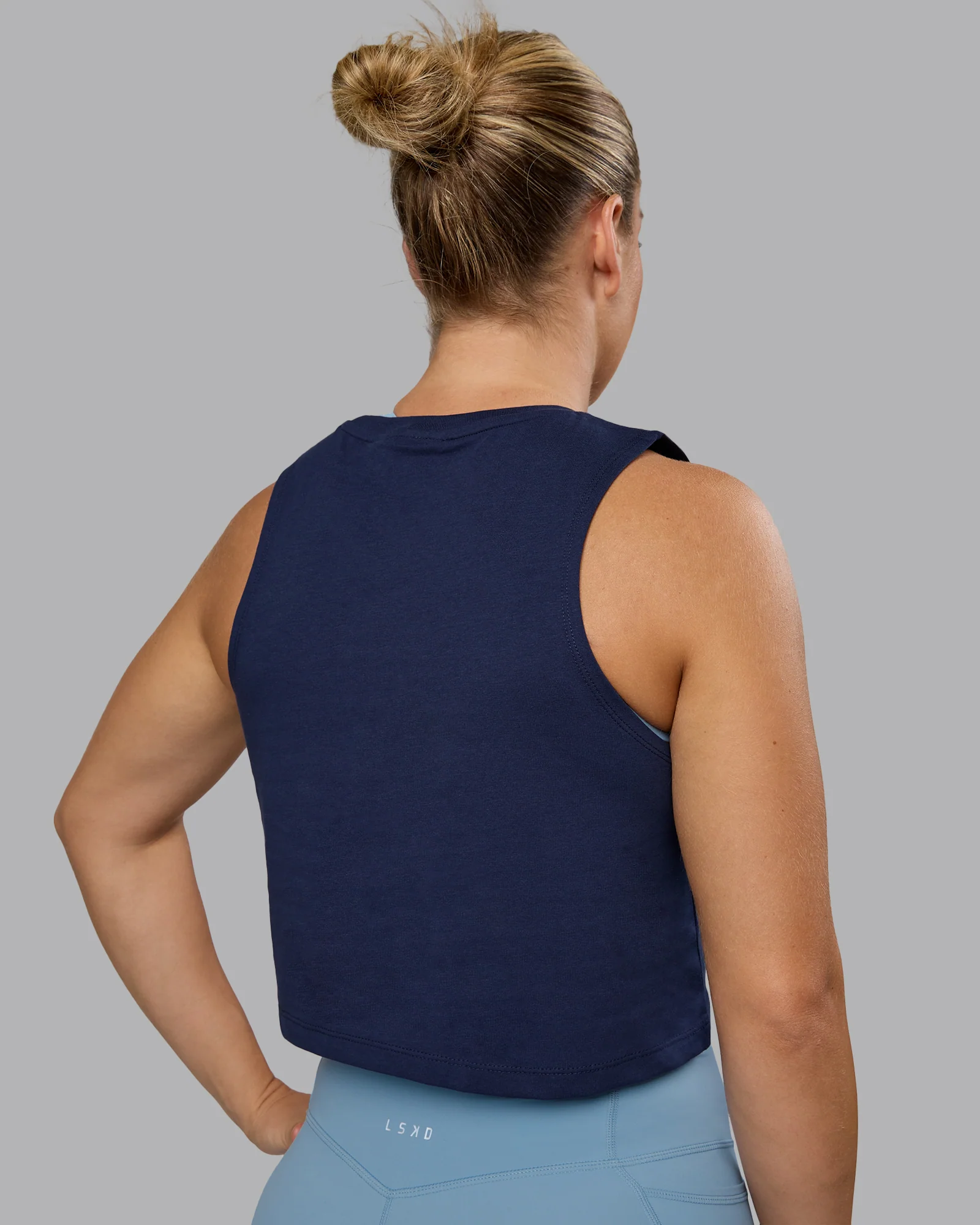 Go-To FLXCotton Tank - Future Navy-White - Image 3