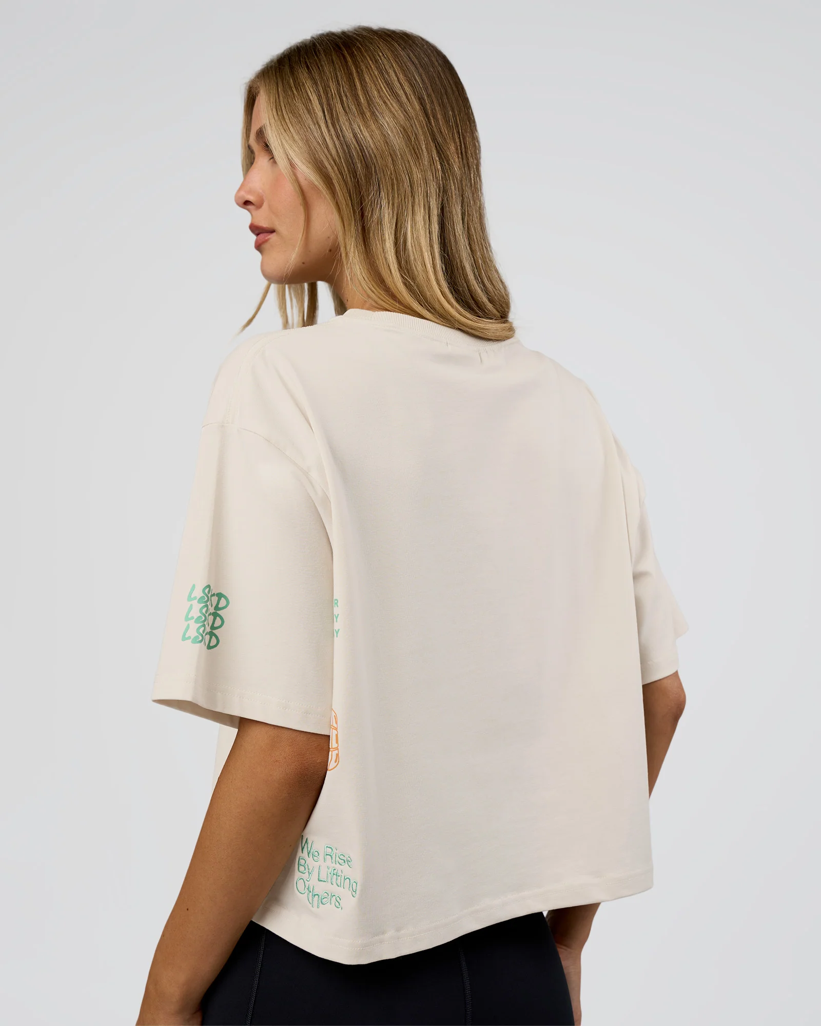 Go-To Heavyweight FLXCotton Graphic Skimmer Tee - Off White-Multi - Image 3
