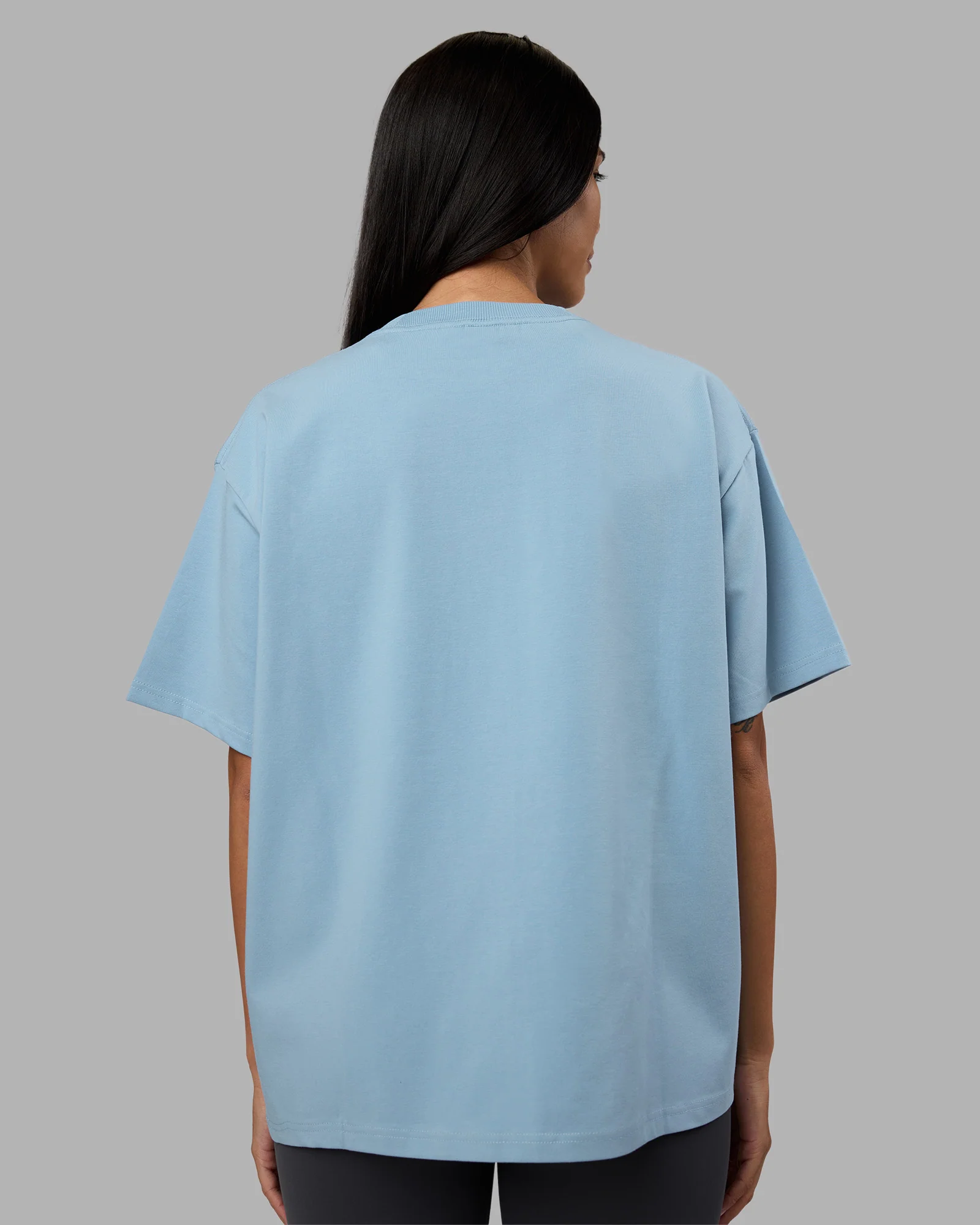 Go-To Heavyweight FLXCotton Oversized Tee - Glacier Lake - Image 3
