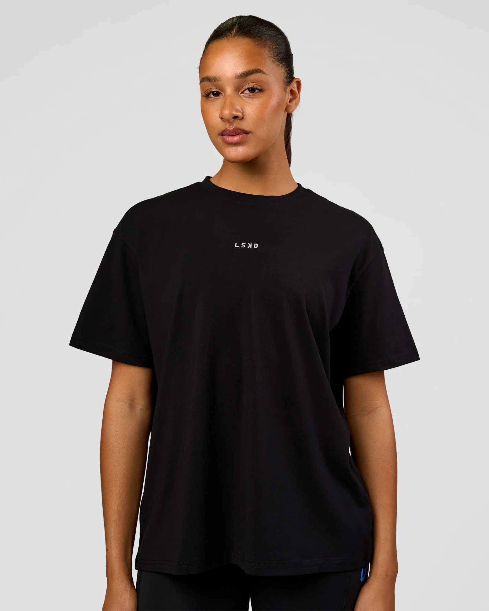 Go-To Love The Process FLXCotton Tee - Black-Palace Blue - Image 2