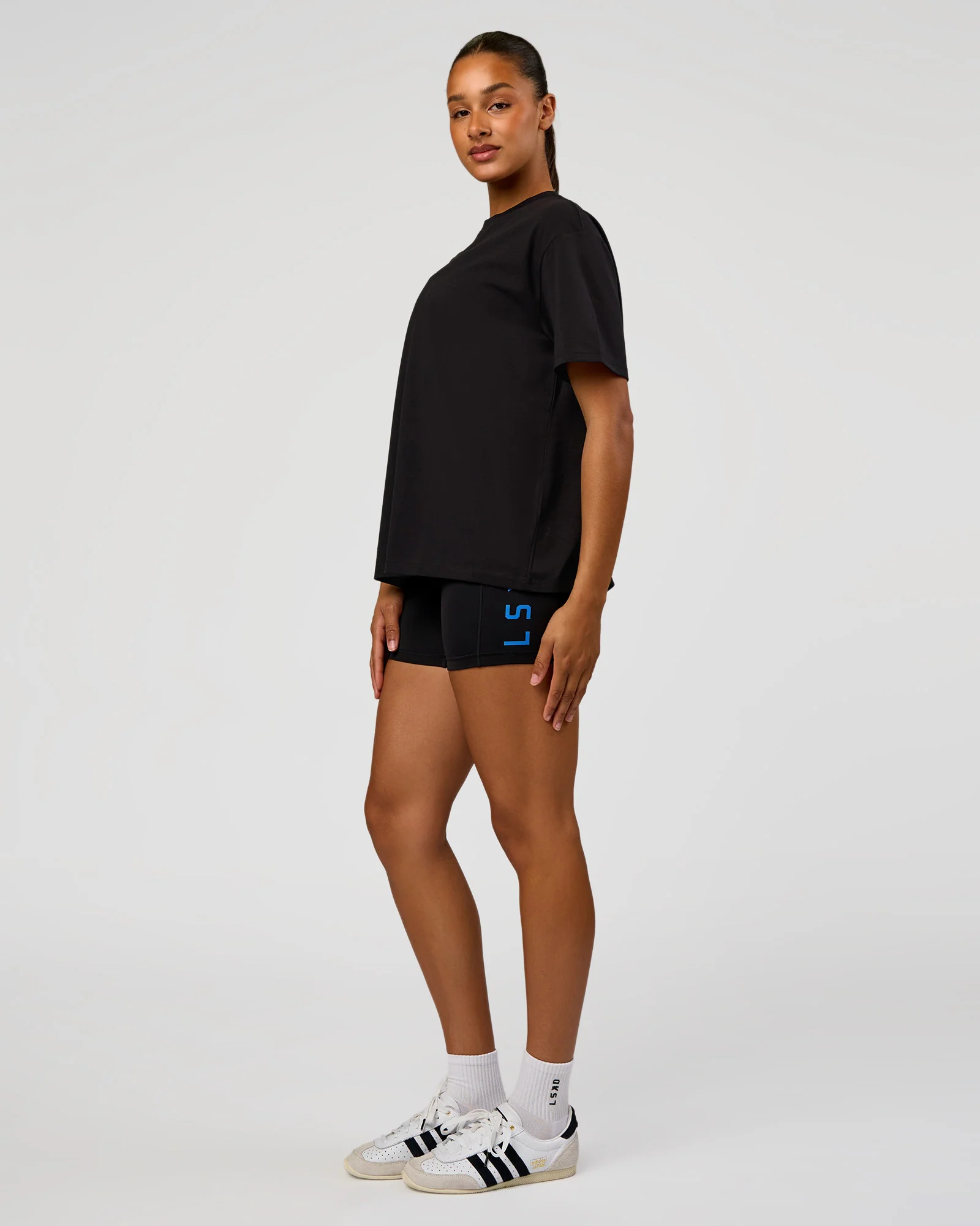 Go-To Love The Process FLXCotton Tee - Black-Palace Blue - Image 5