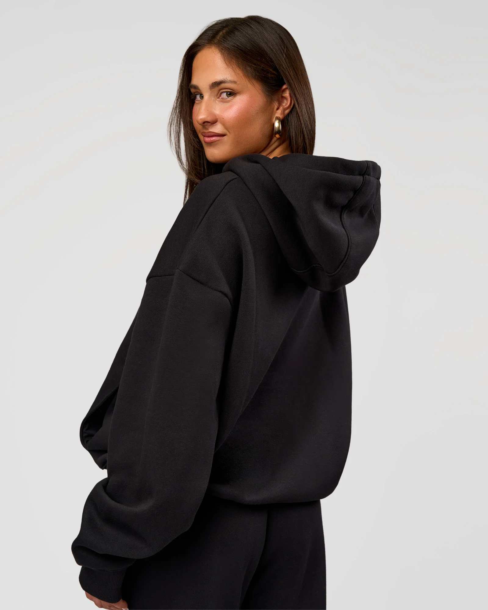 Go-To Oversized Hoodie - Black - Image 3