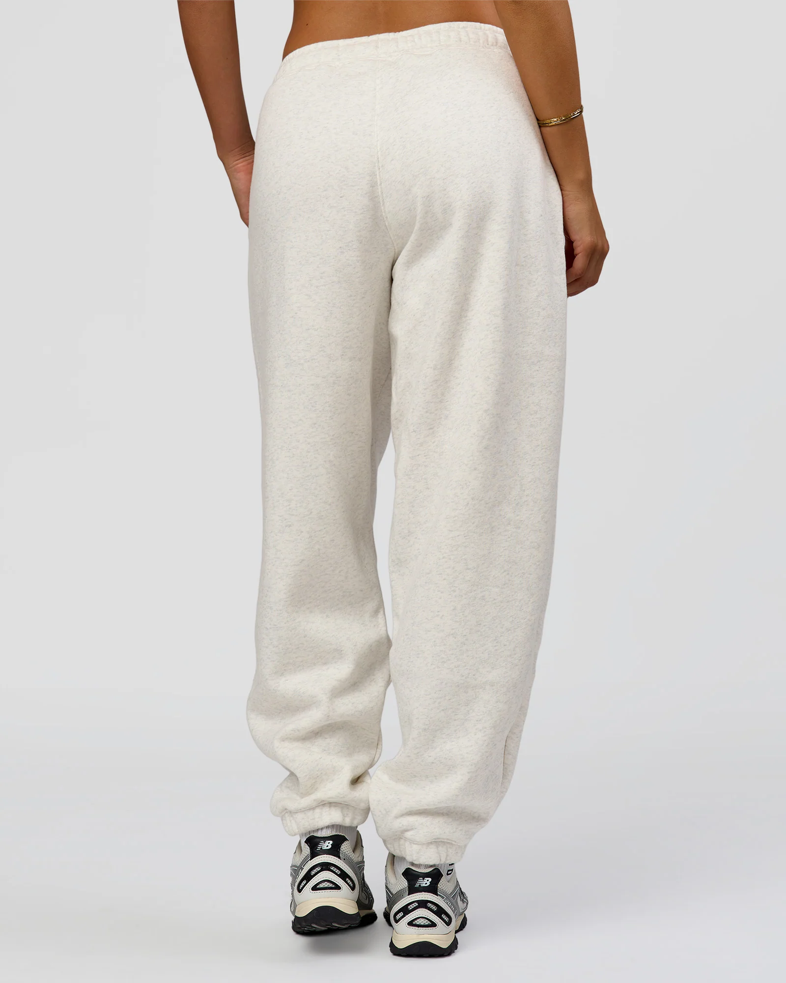 Go-To Oversized Track Pant - Silver Marl - Image 4