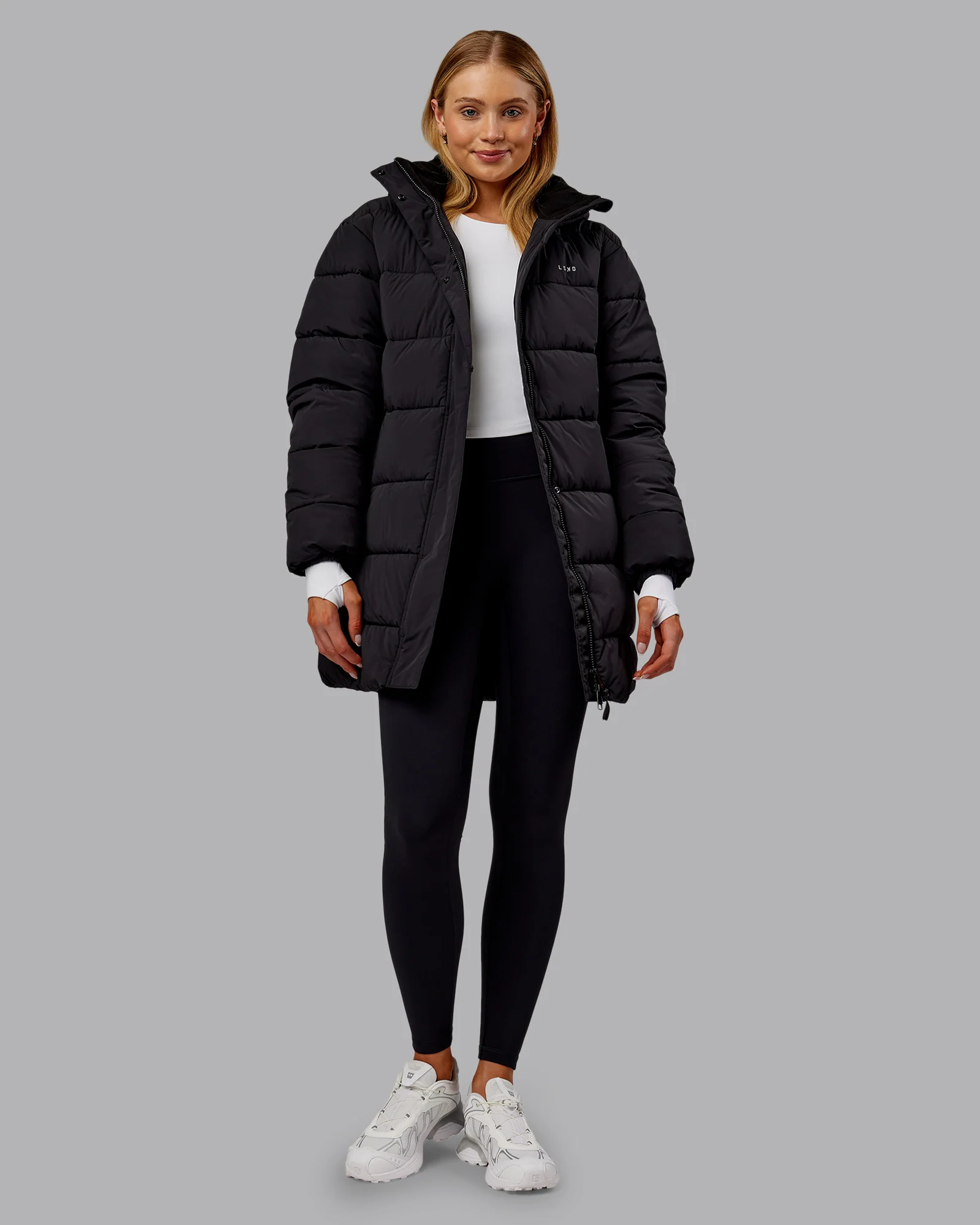 Go-To Puffer Long Jacket - Black - Image 10