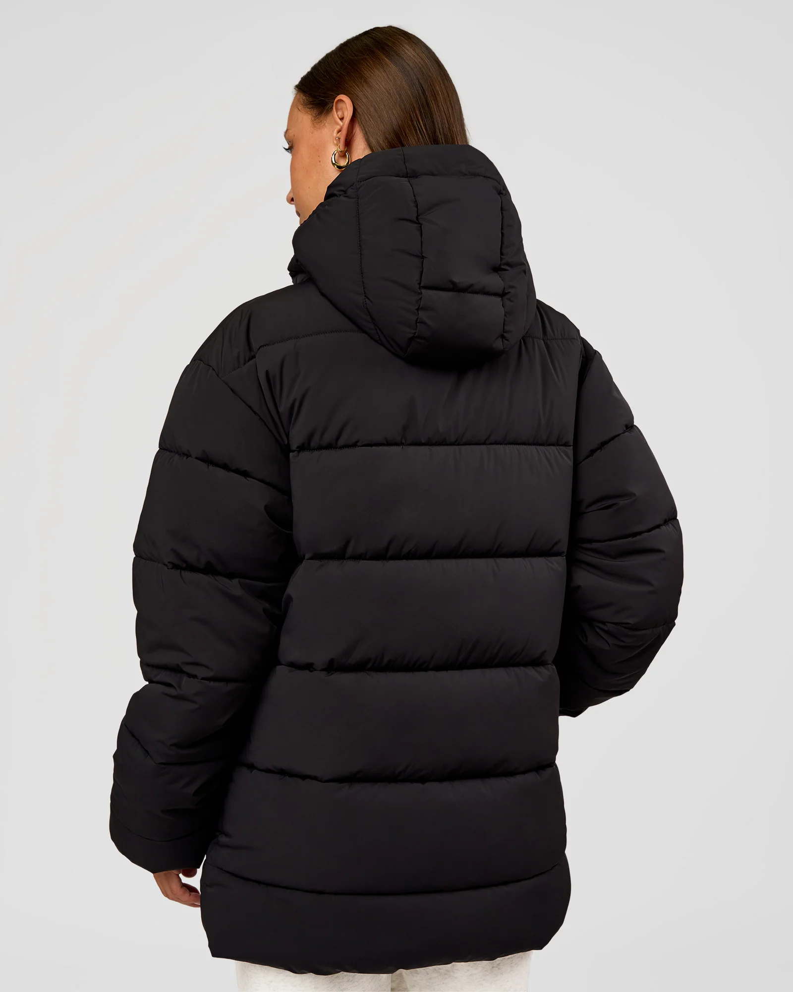 Go-To Puffer Mid Jacket - Black - Image 4