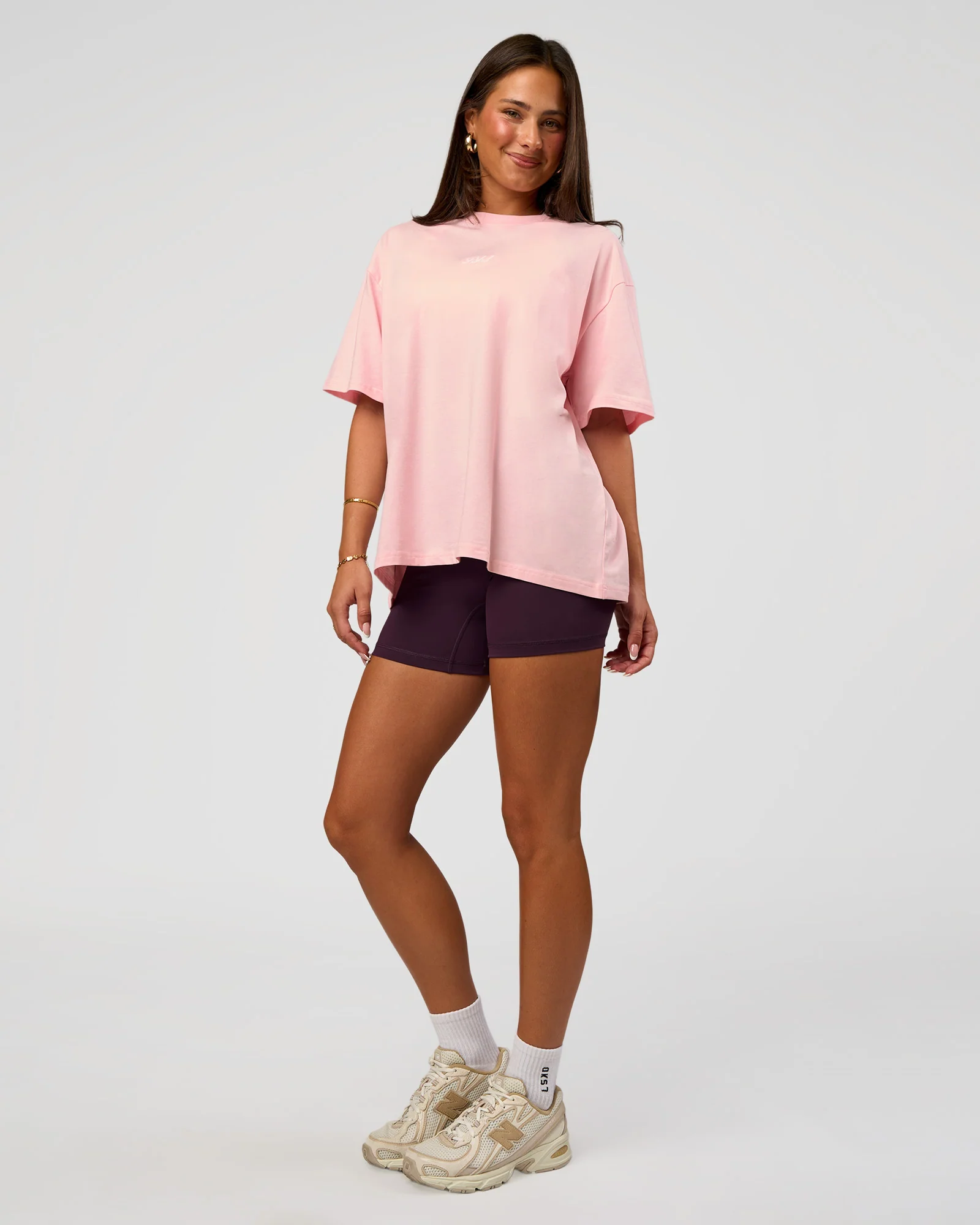 Go-To Script FLXCotton Oversized Tee - Marshmallow-White - Image 5