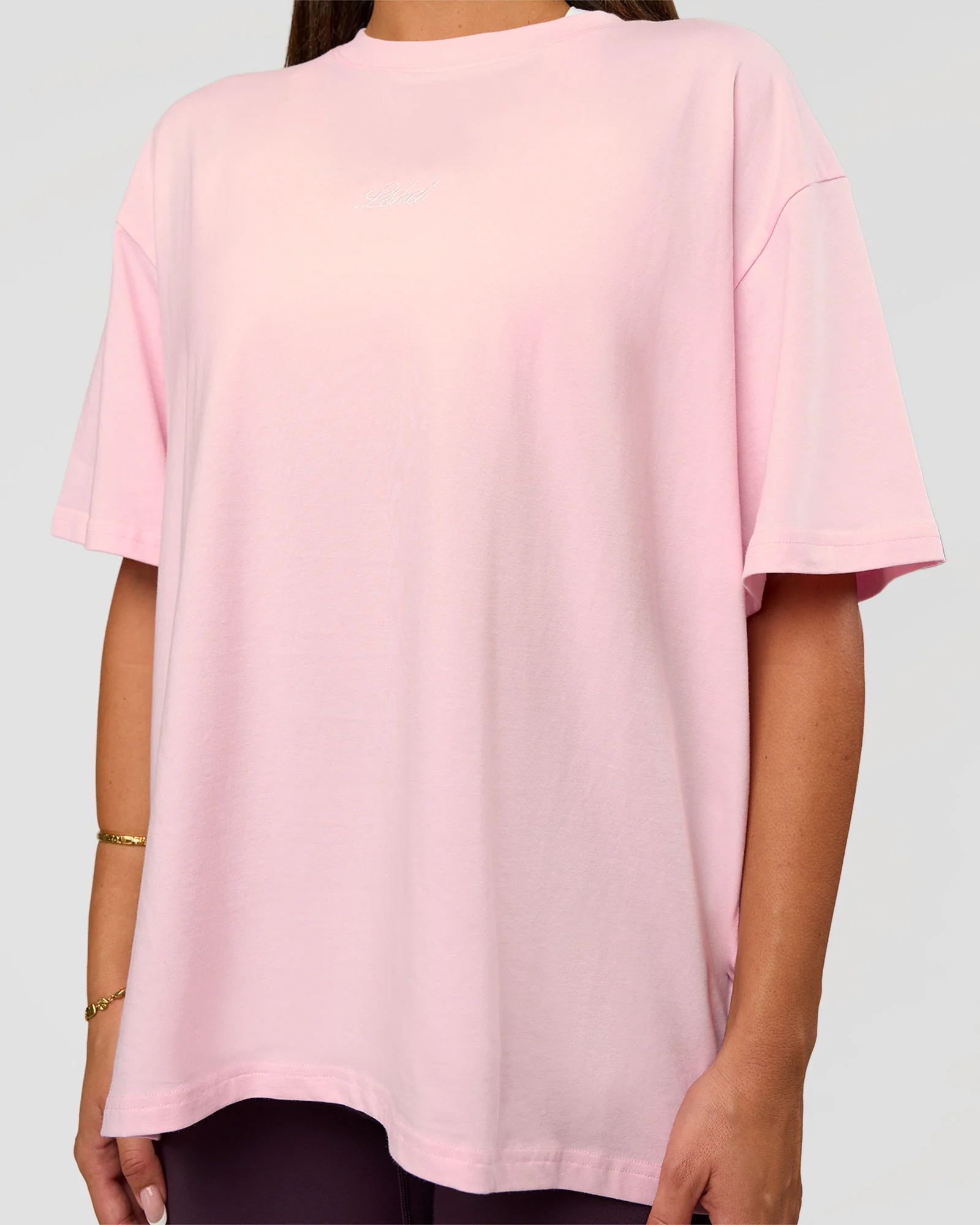 Go-To Script FLXCotton Oversized Tee - Marshmallow-White - Image 6