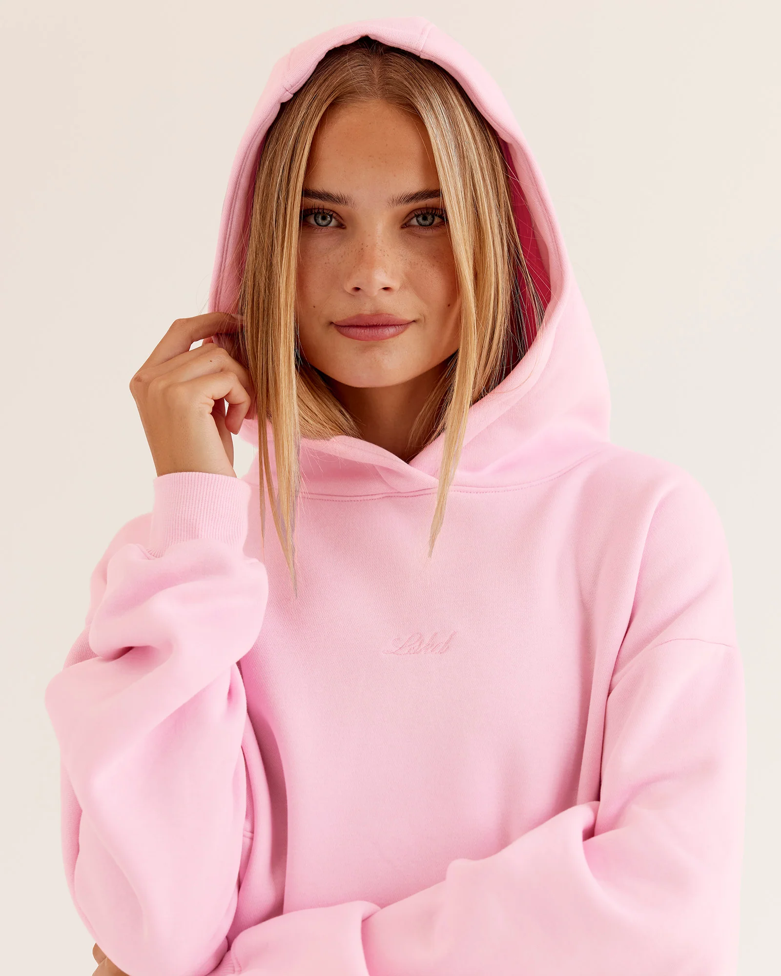 Go-To Script Oversized Hoodie - Marshmallow - Image 5