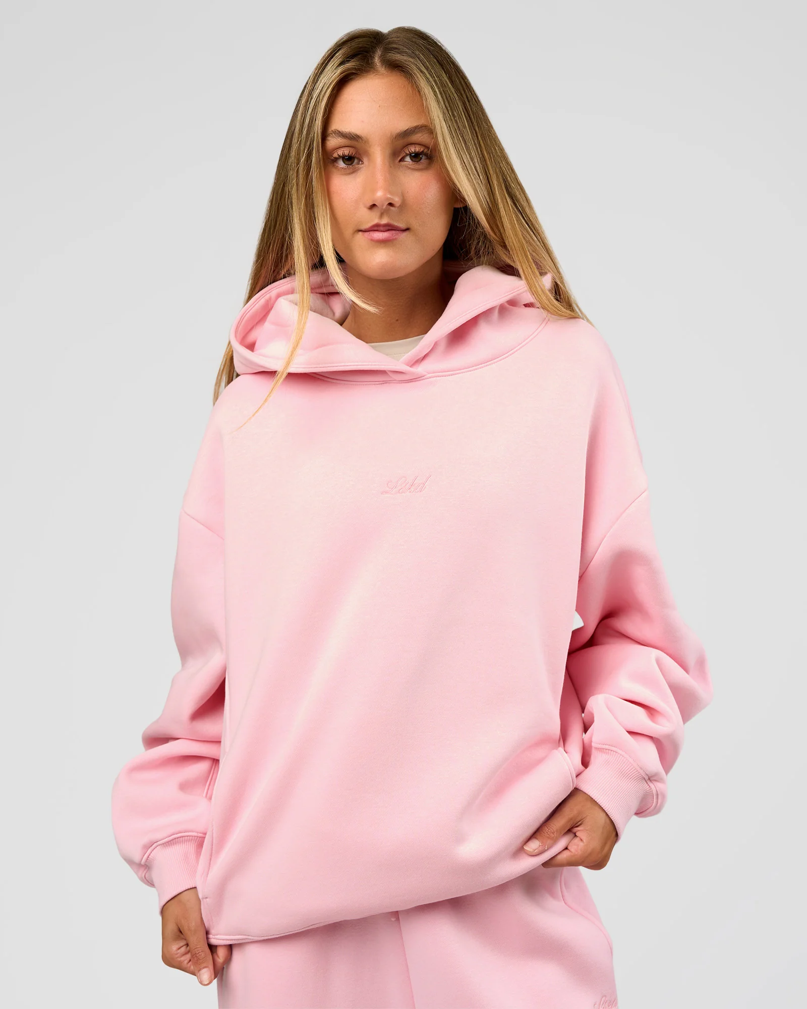 Go-To Script Oversized Hoodie - Marshmallow - Image 7