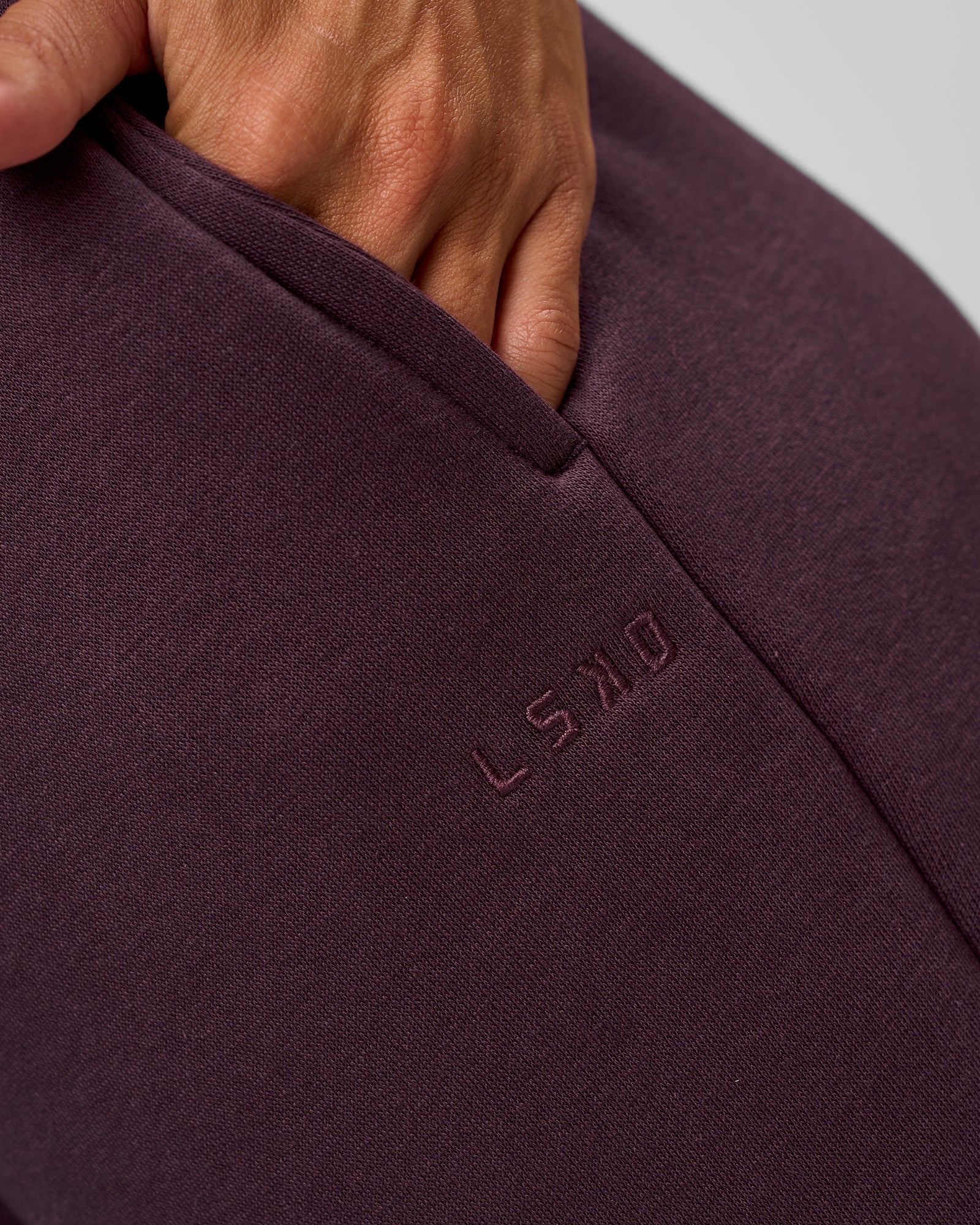 Go-To Wide Leg Track Pant - Midnight Plum - Image 5