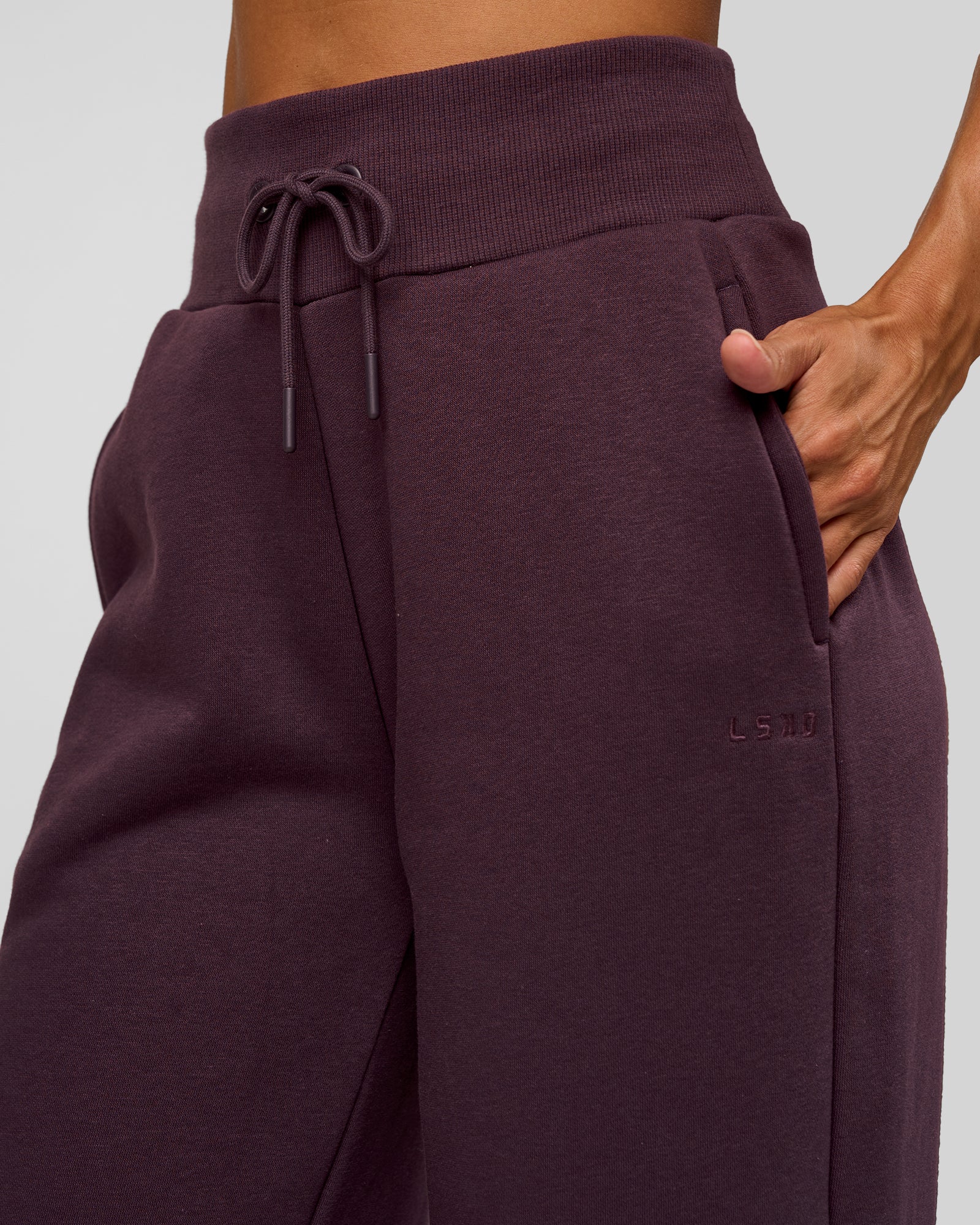 Go-To Wide Leg Track Pant - Midnight Plum - Image 9