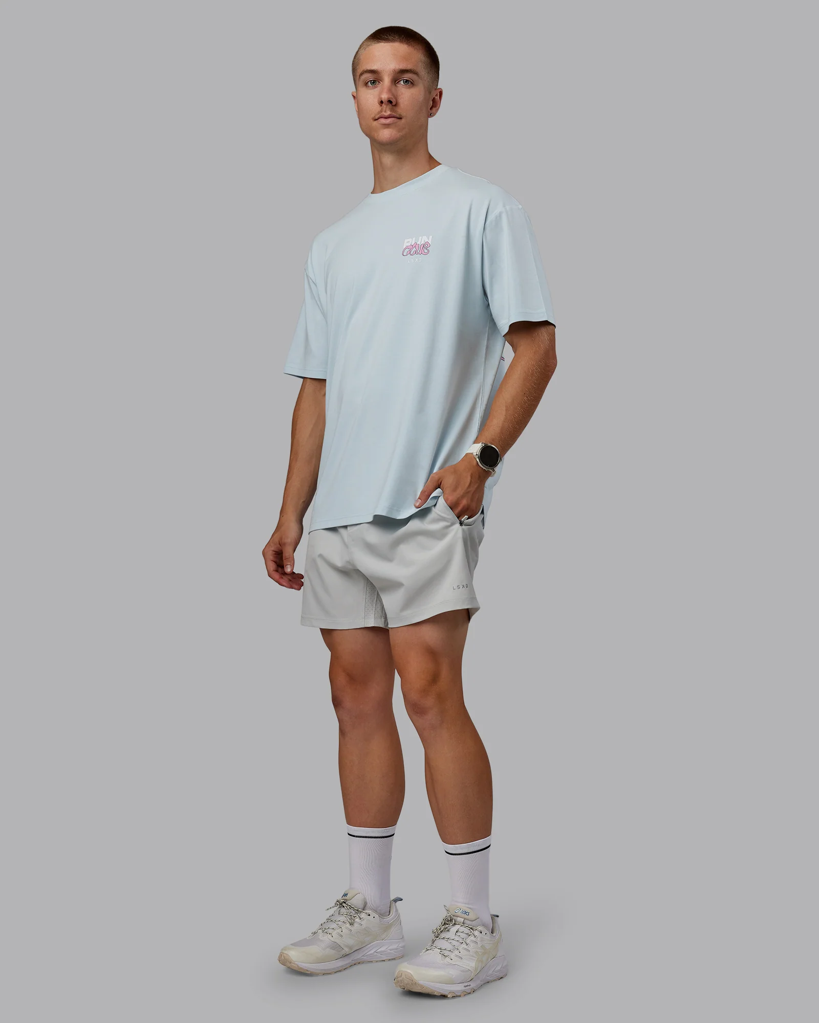 Gone Running FLXCotton Oversize Tee - Skyride-Bubblegum - Image 10