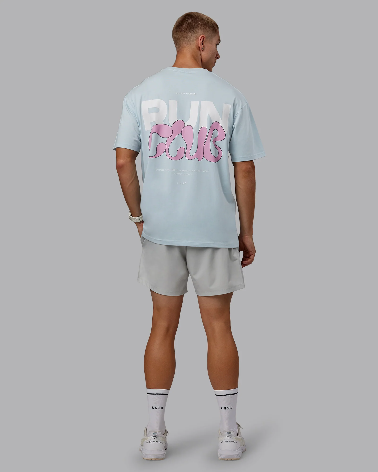 Gone Running FLXCotton Oversize Tee - Skyride-Bubblegum - Image 12