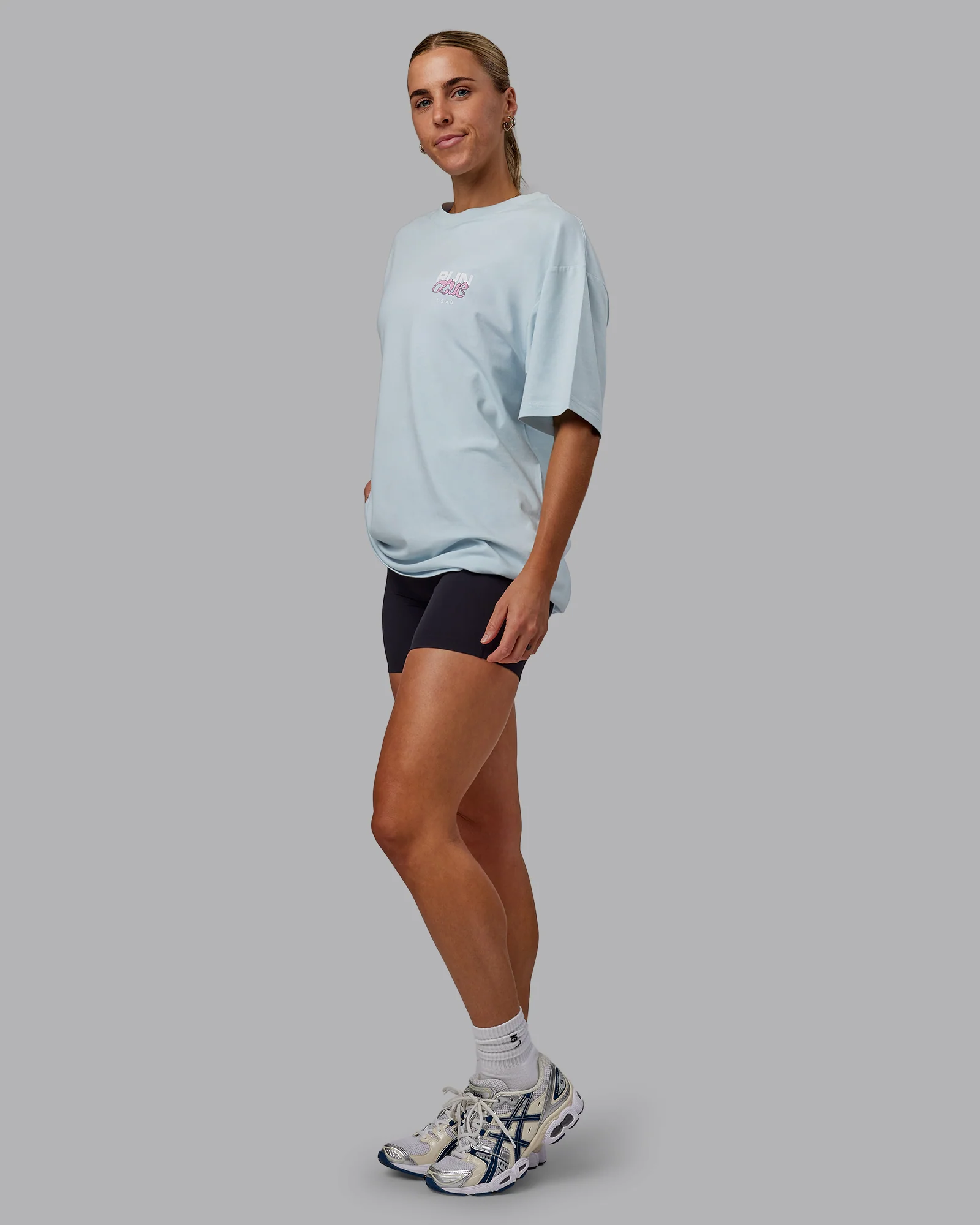 Gone Running FLXCotton Oversize Tee - Skyride-Bubblegum - Image 6