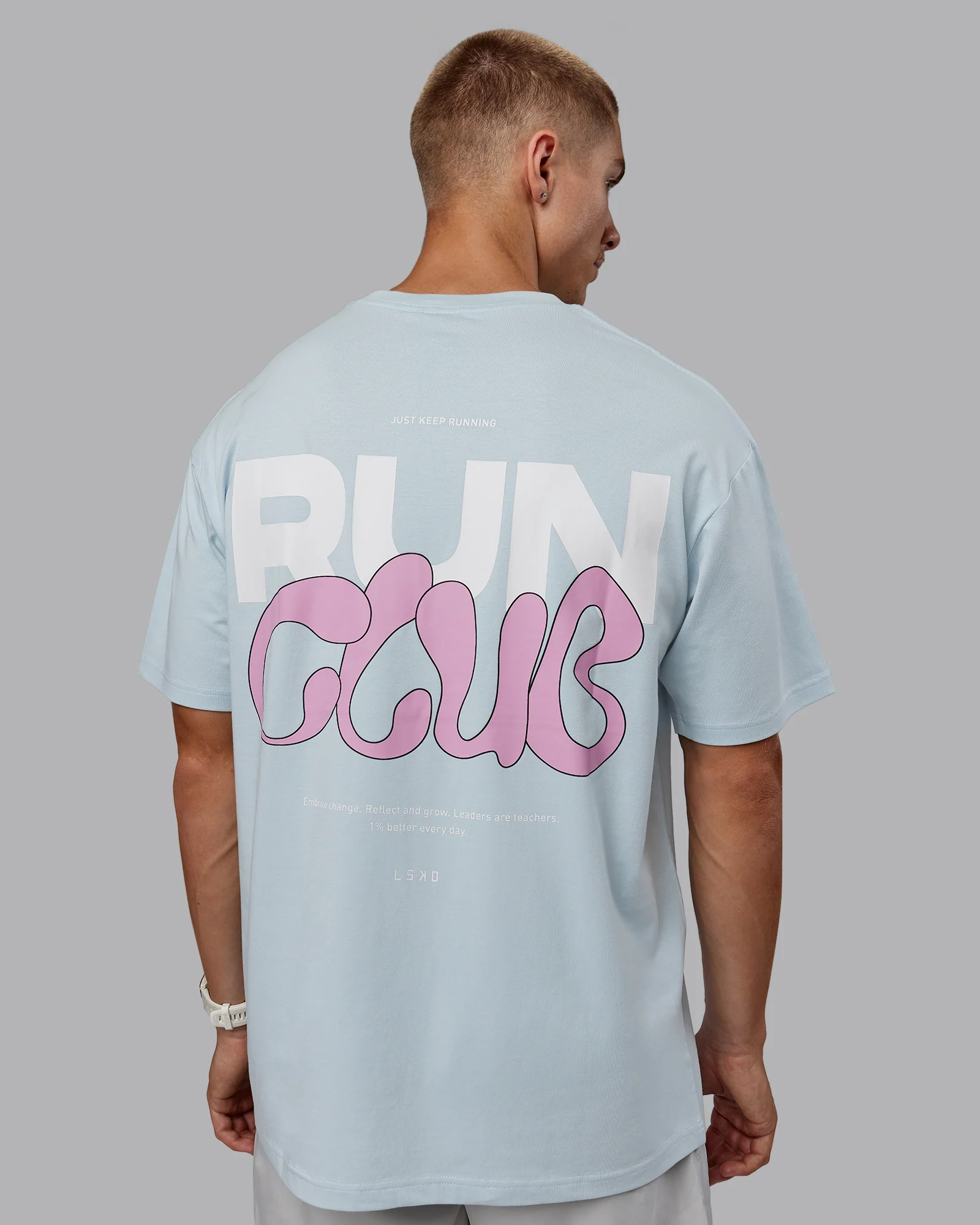 Gone Running FLXCotton Oversize Tee - Skyride-Bubblegum - Image 9