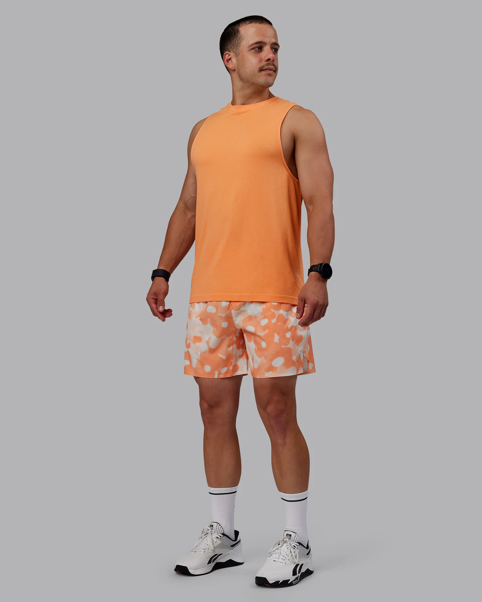 Grand Slam 6" Short - Wildflower Cantaloupe - Image 7