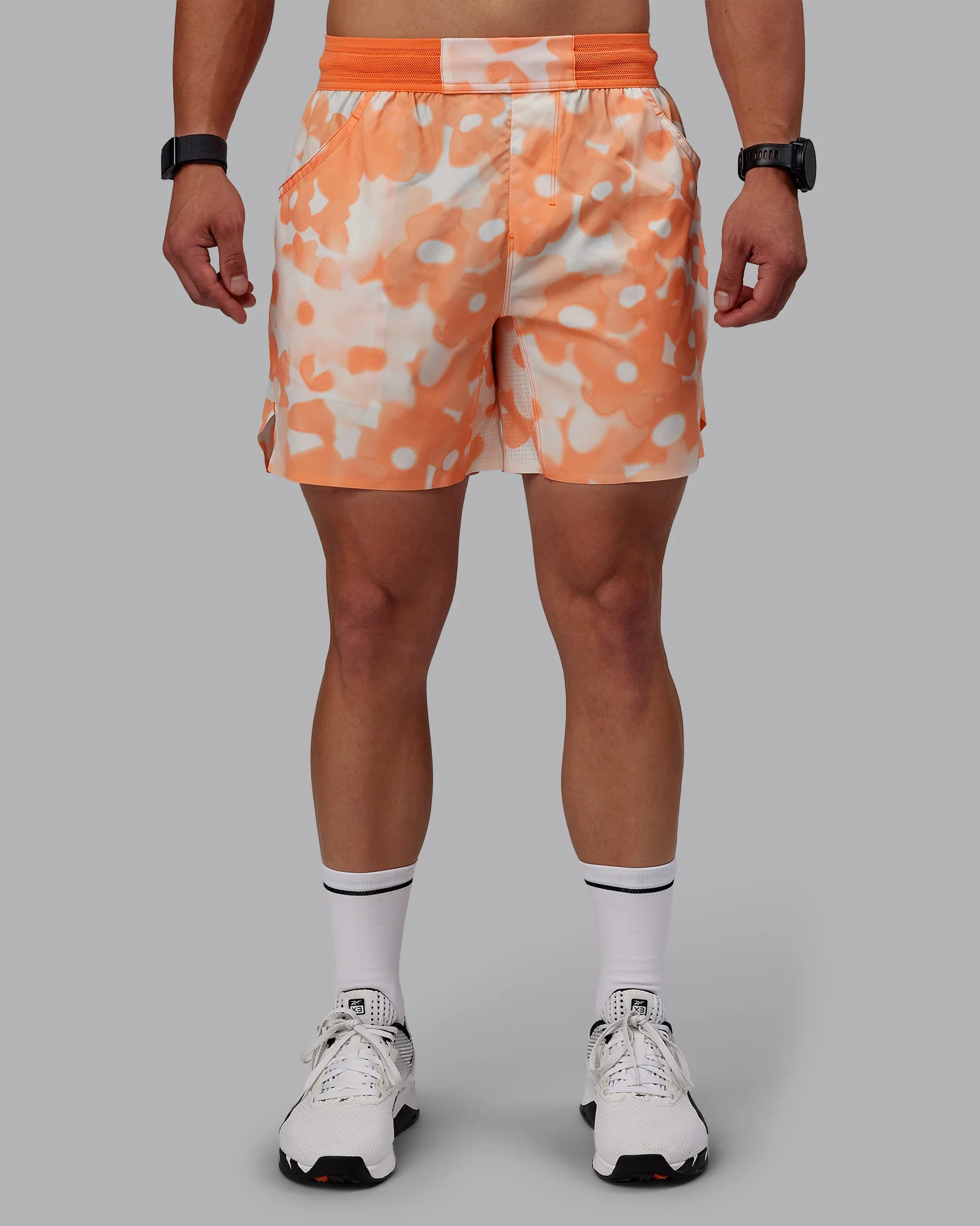 Grand Slam 6" Short - Wildflower Cantaloupe - Image 8