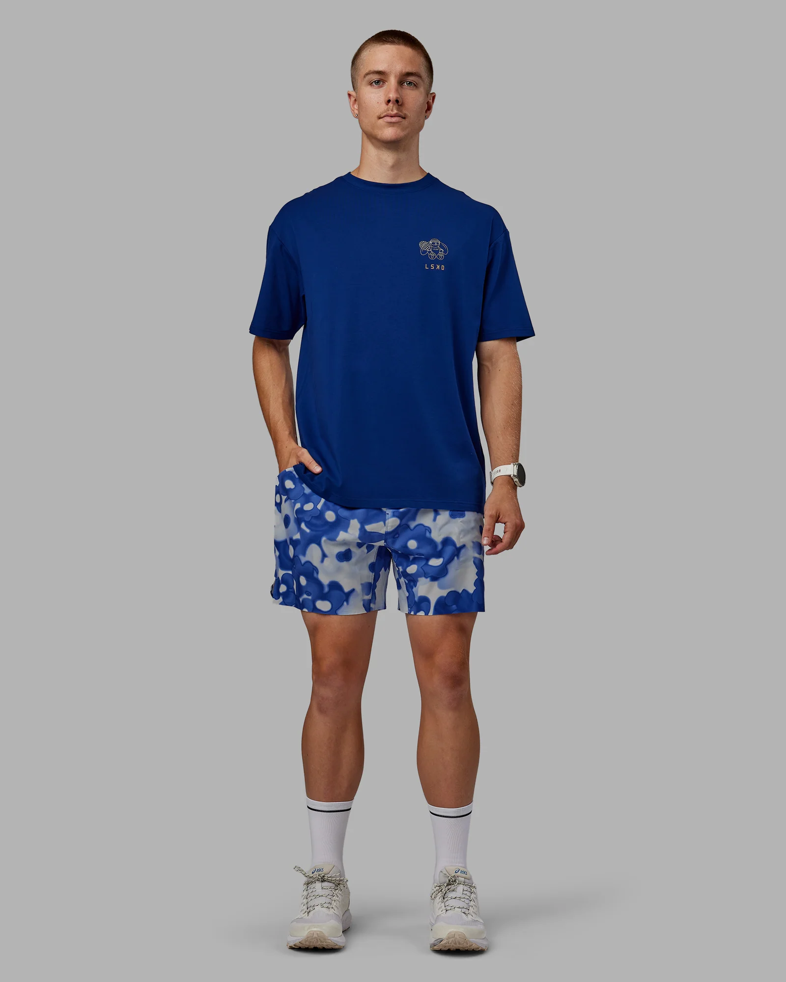 Grand Slam 6" Short - Wildflower Midnight Blue - Image 2
