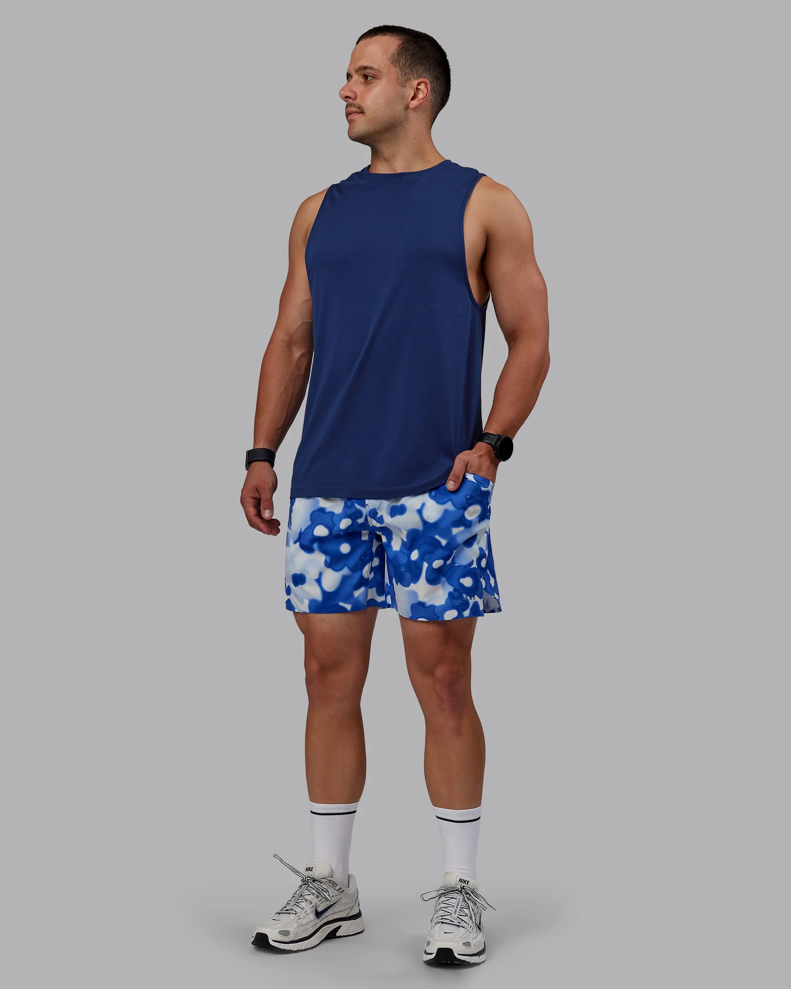 Grand Slam 6" Short - Wildflower Midnight Blue - Image 5