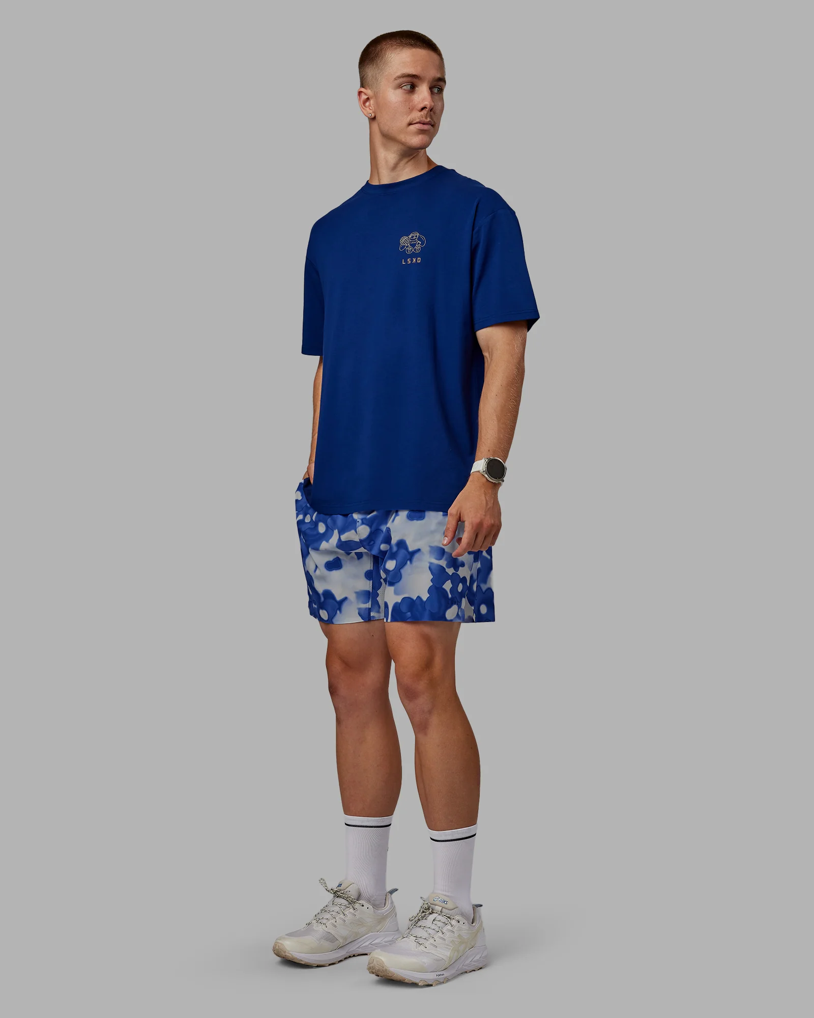 Grand Slam 6" Short - Wildflower Midnight Blue - Image 6