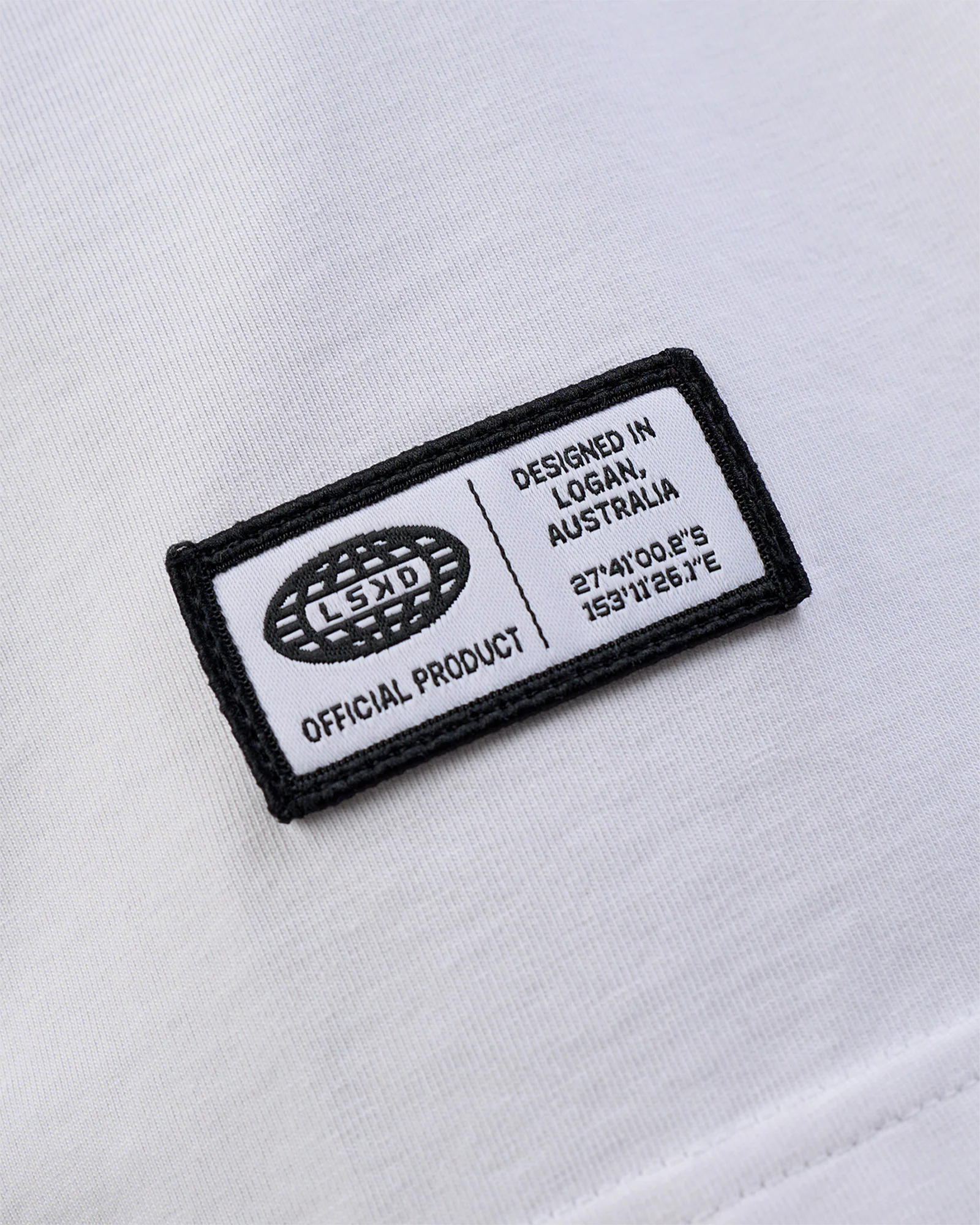 Grid FLXCotton Oversized Tee - White-Black - Image 9