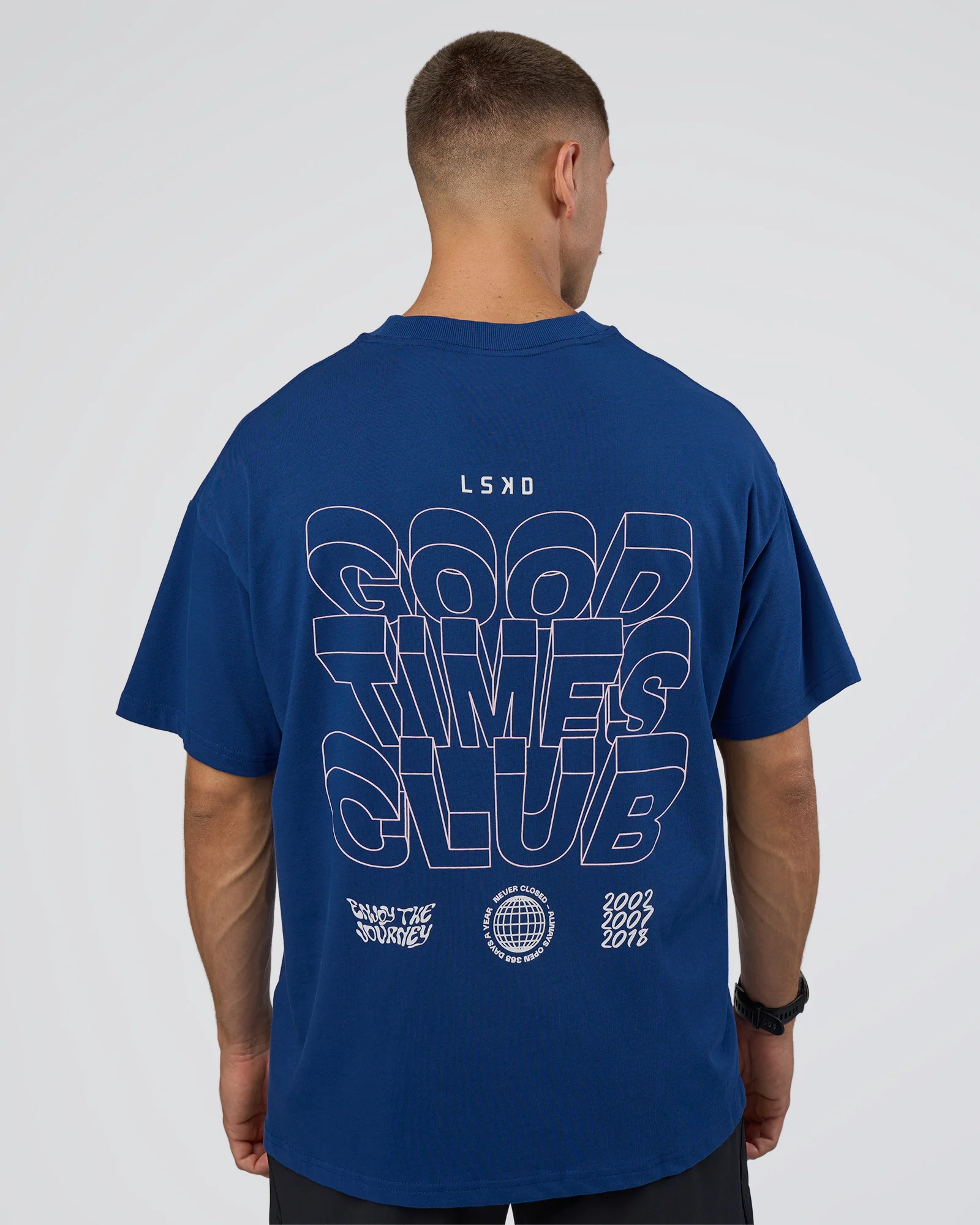 GTC Heavyweight Oversized Tee - Washed Midnight Blue-Marsh - Image 2