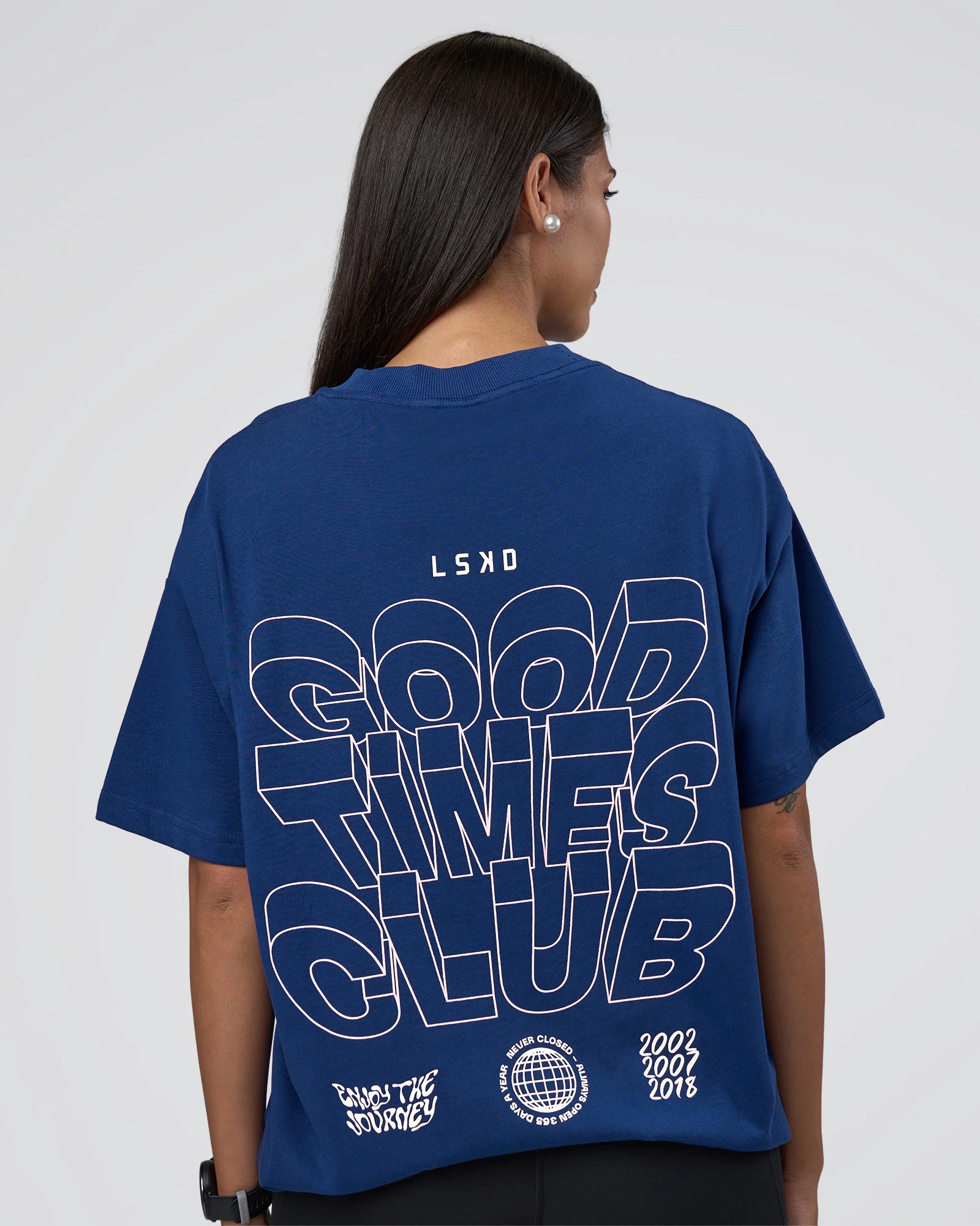 GTC Heavyweight Oversized Tee - Washed Midnight Blue-Marsh - Image 4