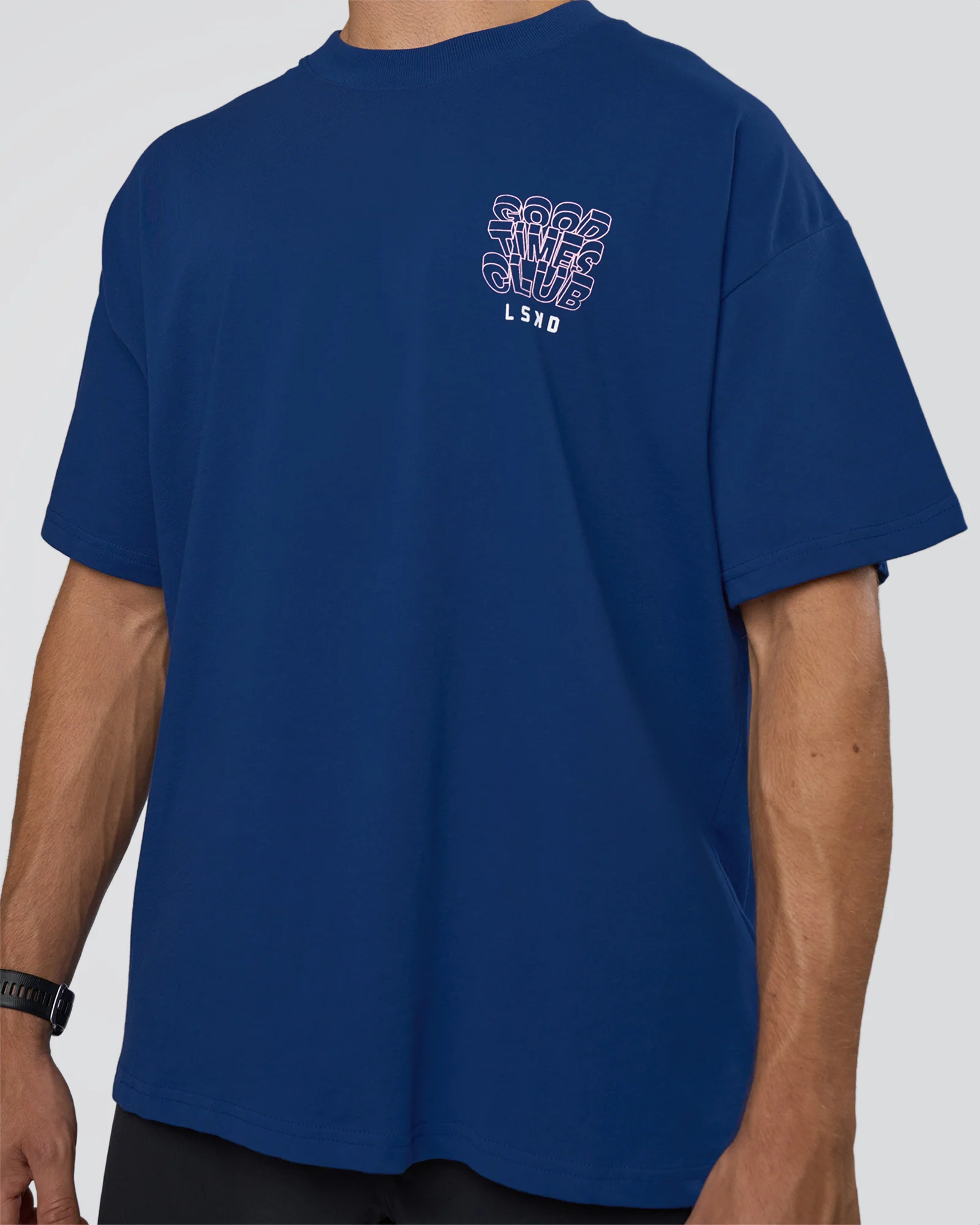 GTC Heavyweight Oversized Tee - Washed Midnight Blue-Marsh - Image 7
