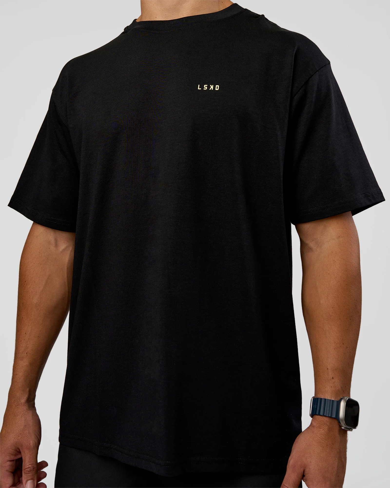 High Run FLXCotton Oversized Tee - Black-Yellow Fizz - Image 8
