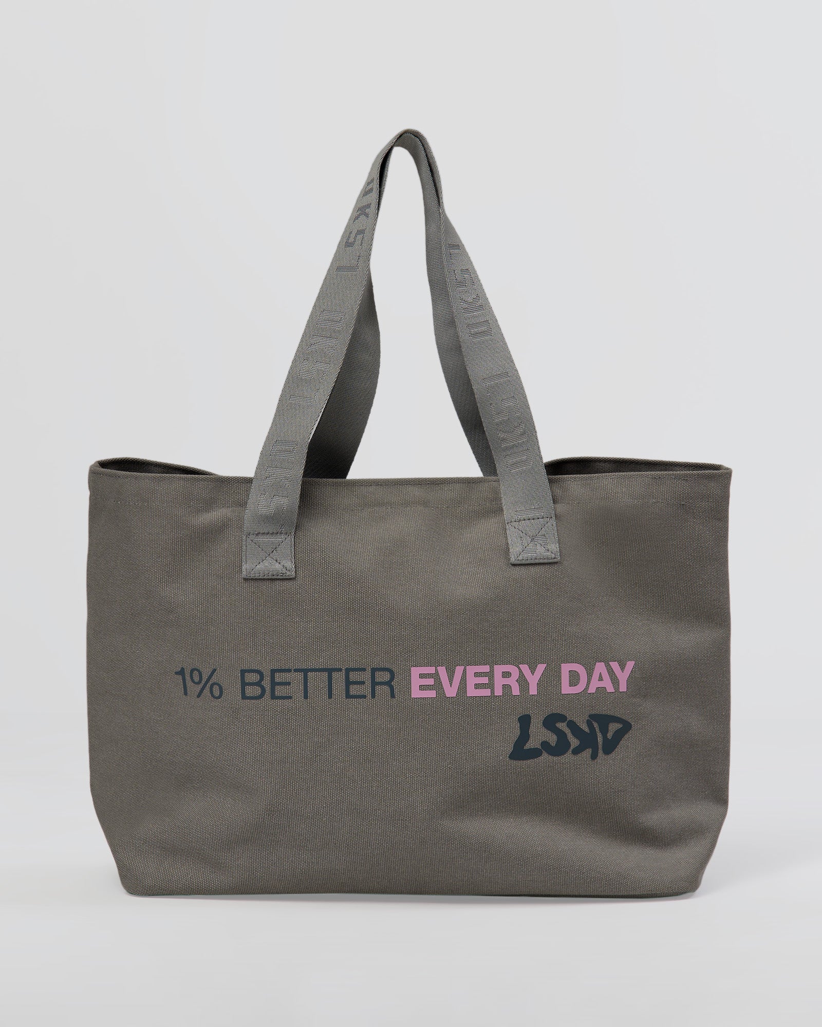 Hold It All Canvas Tote - Circular Grey-Values - Image 2
