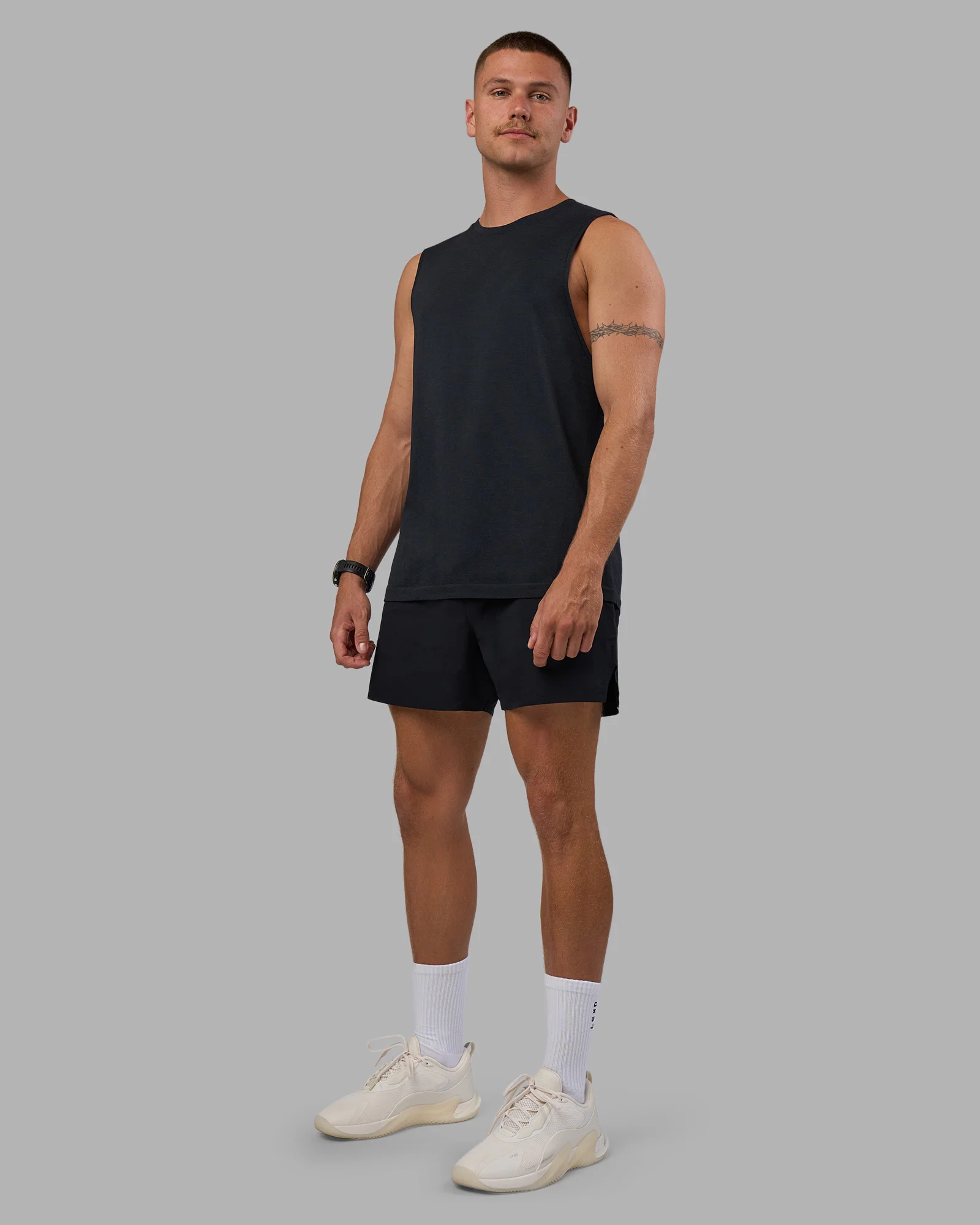 Hybrid Lined 5" Short - Black-Reflective - Image 6