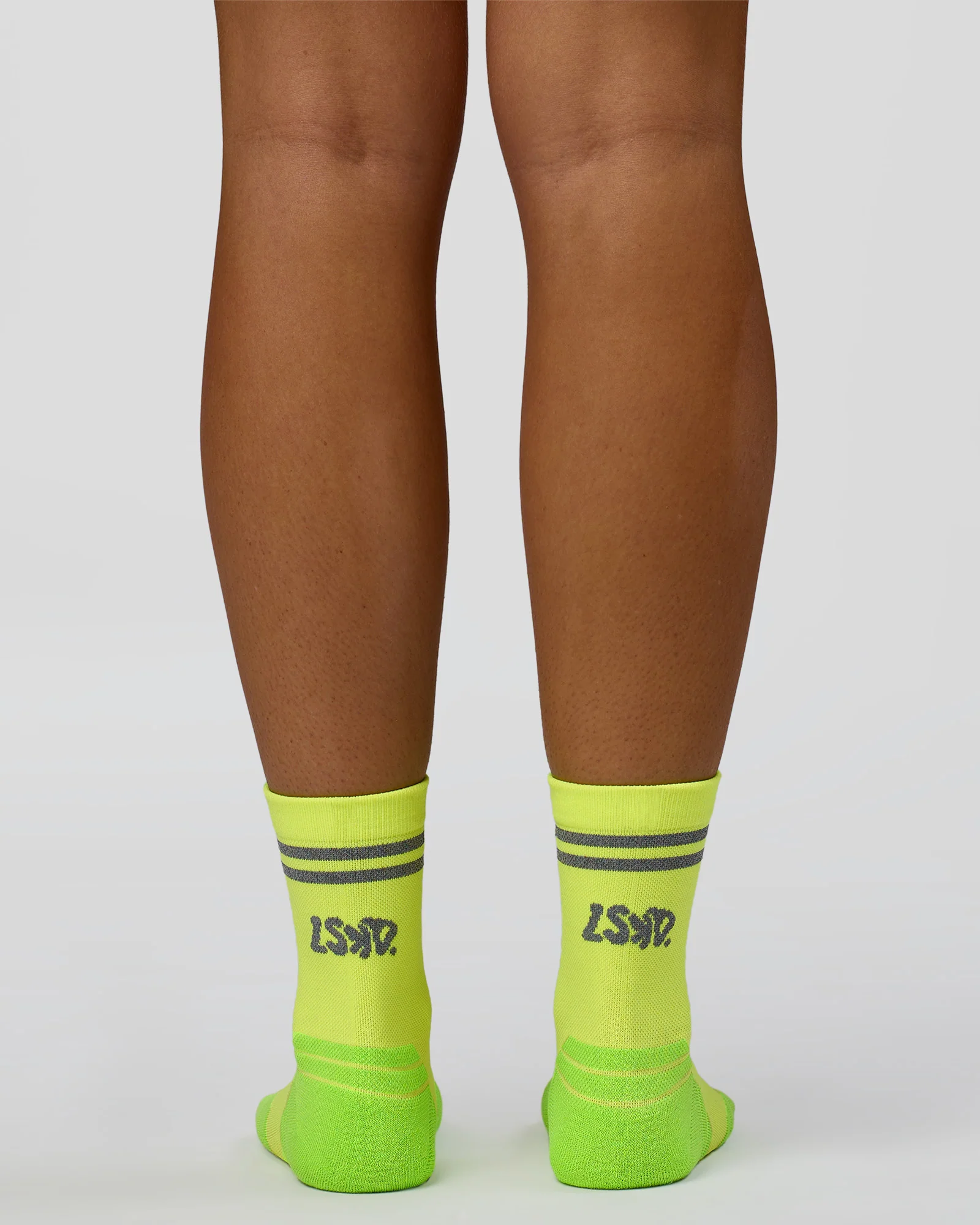 Hype Performance Quarter Socks - Lime Glo-Reflective - Image 4