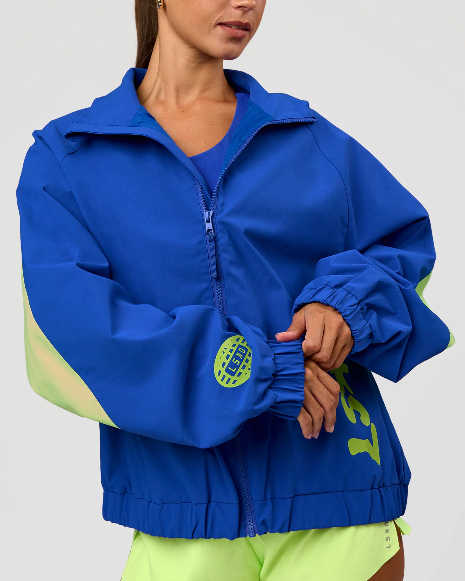 Hype Oversized Track Jacket - Electric Indigo - Image 3