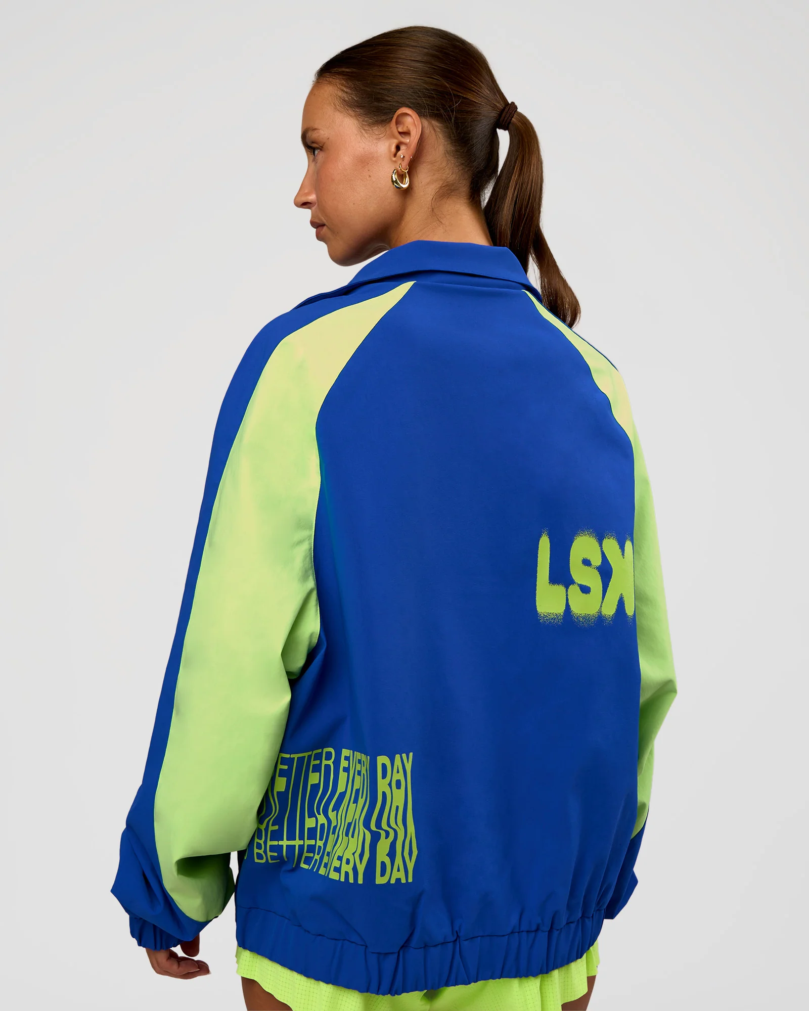 Hype Oversized Track Jacket - Electric Indigo - Image 4