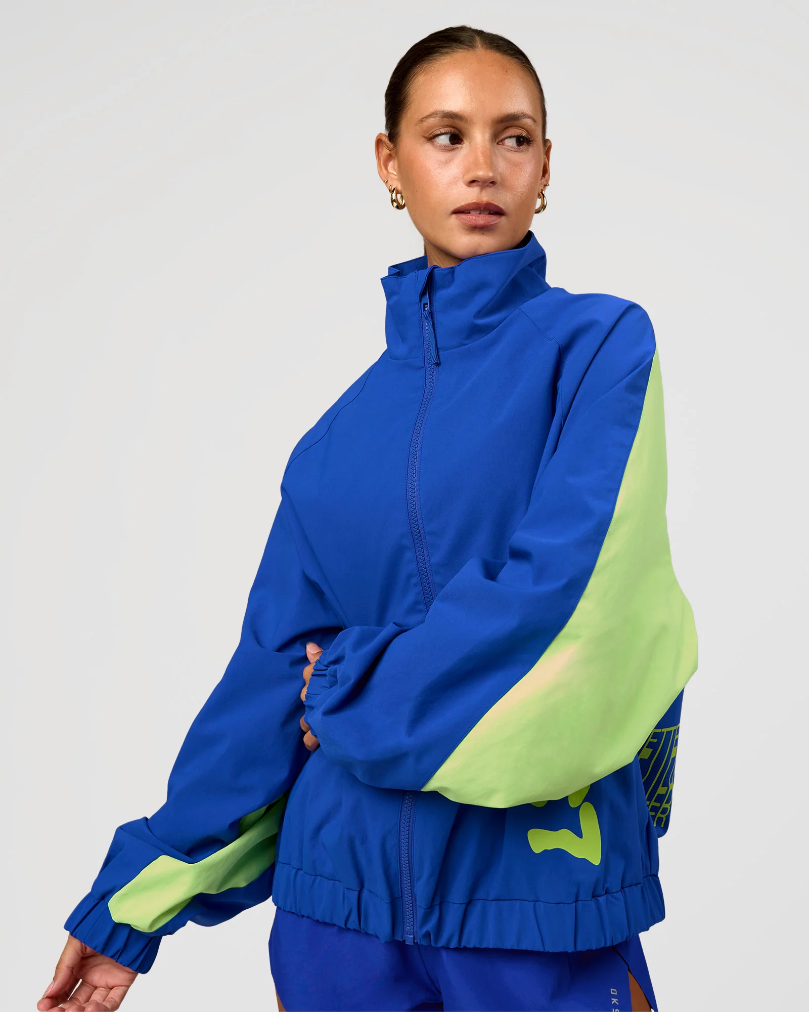 Hype Oversized Track Jacket - Electric Indigo - Image 8