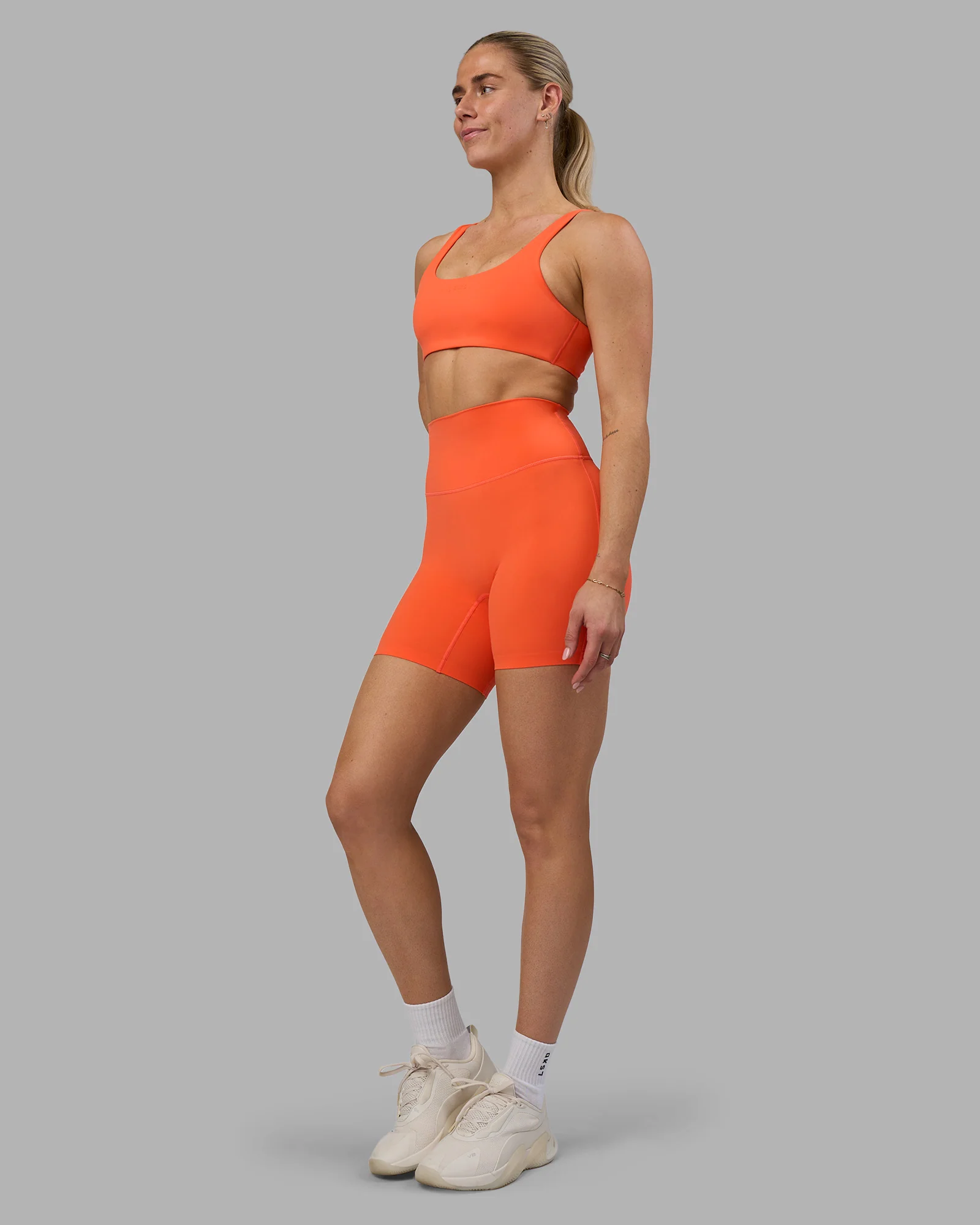 Impulse Reversible Sports Bra - Ultra Orange - Image 11