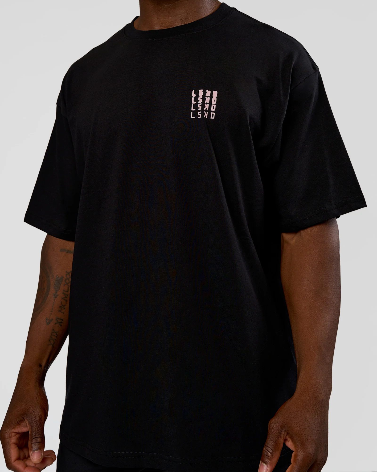 Inferno Journey FLXCotton Oversized Tee - Black-Ultra Fuchsia - Image 7